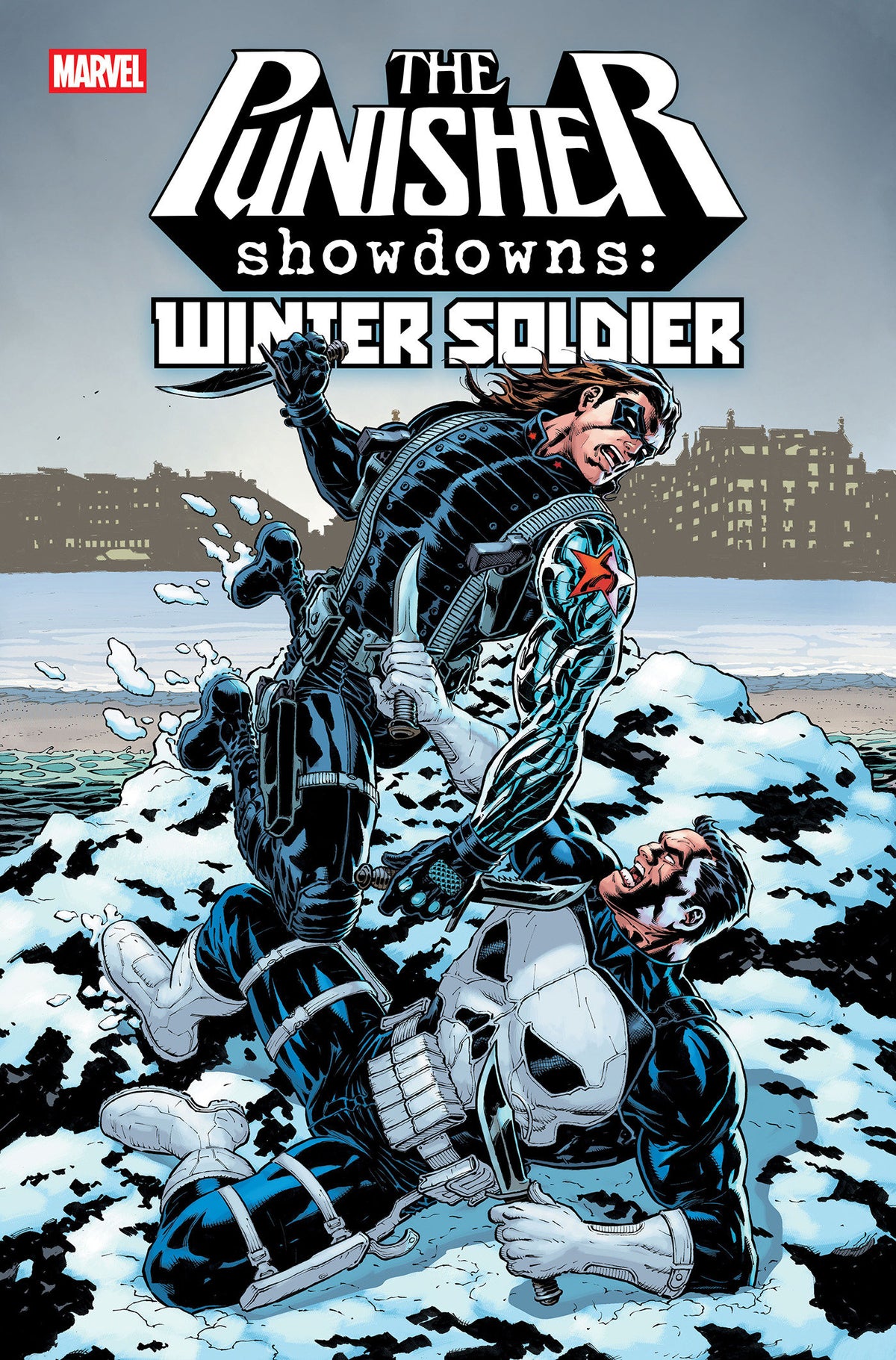 PUNISHER SHOWDOWNS: WINTER SOLDIER #1 COVER A ISBN: 75960621635200111 - FOC DATE: 10/25/26 - Release Date: 12/2/26
