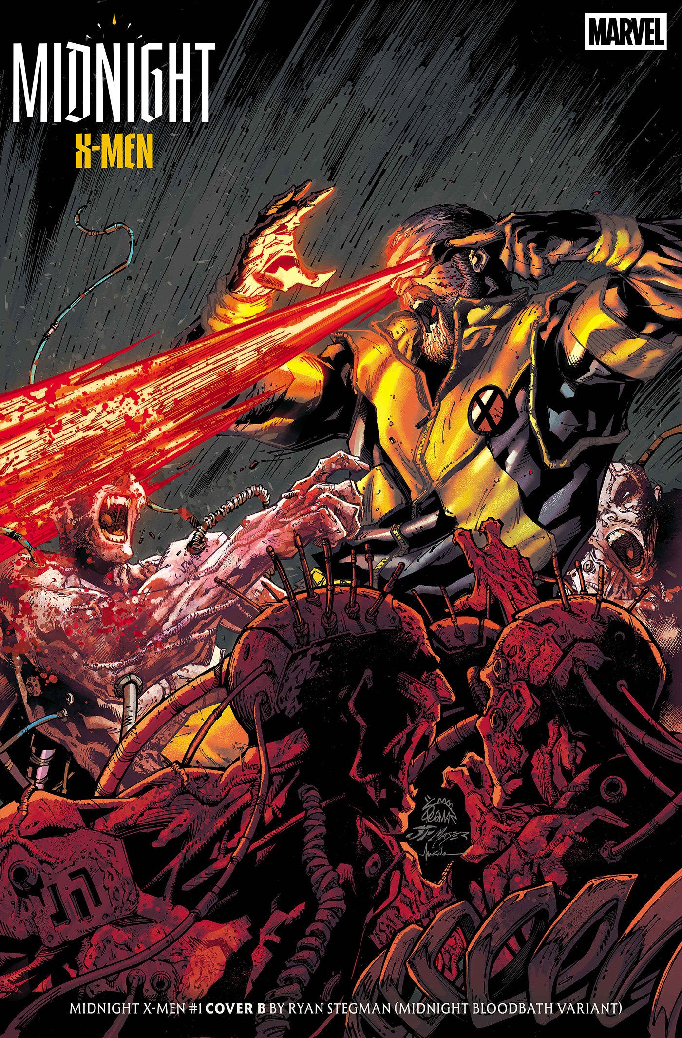 MIDNIGHT X-MEN #1 COVER B RYAN STEGMAN MIDNIGHT BLOODBATH VARIANT ISBN: 75960621668000121 - FOC DATE: 8/30/26 - Release Date: 10/7/26
