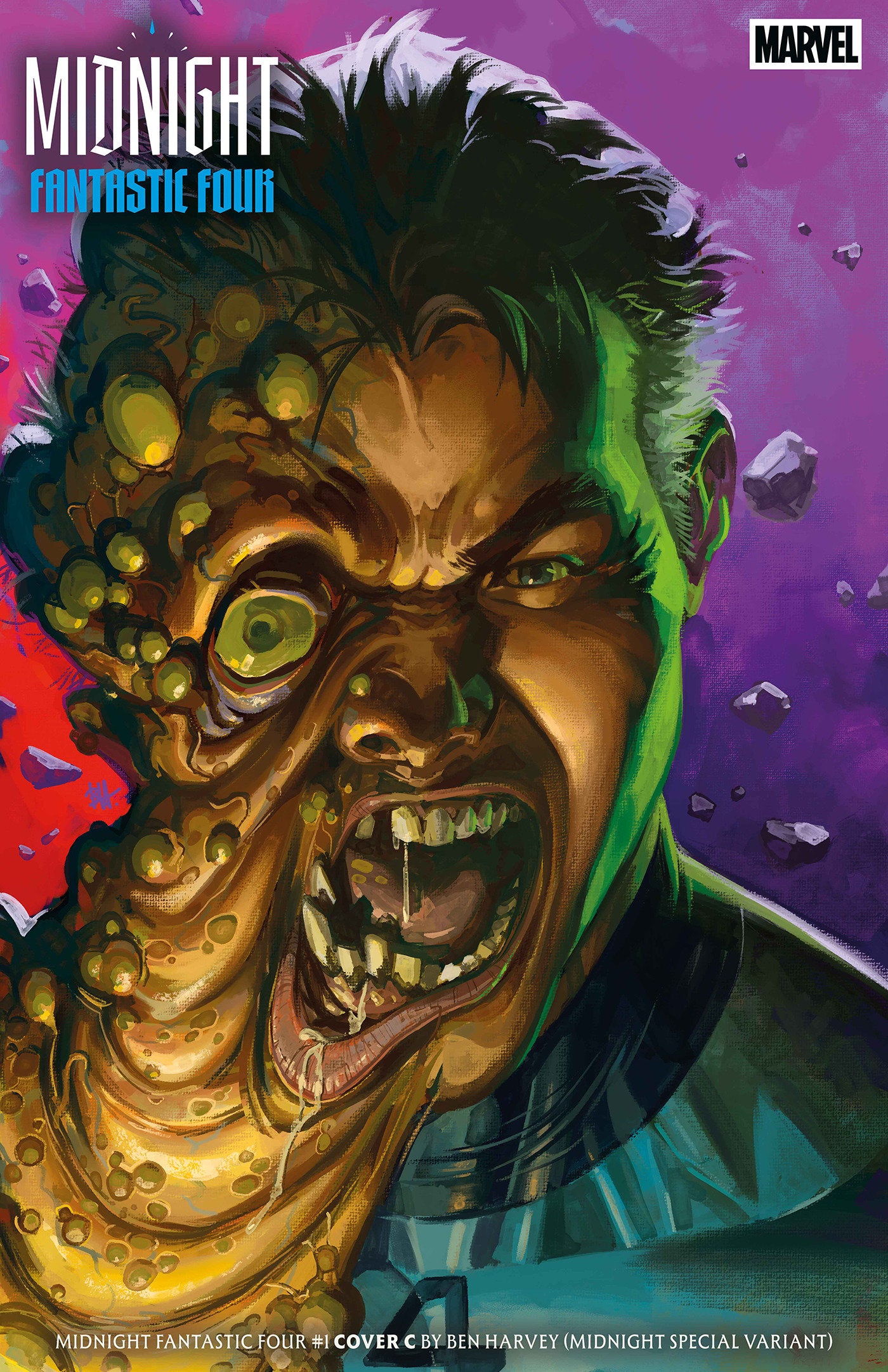 MIDNIGHT FANTASTIC FOUR #1 COVER C BEN HARVEY MIDNIGHT SPECIAL VARIANT ISBN: 75960621680200131 - FOC DATE: 8/30/26 - Release Date: 10/7/26