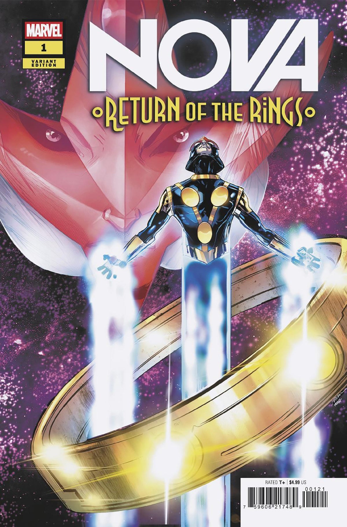 NOVA: RETURN OF THE RINGS #1 PHIL JIMENEZ VARIANT ISBN: 75960621748900121 - FOC DATE: 9/13/26 - Release Date: 10/14/26
