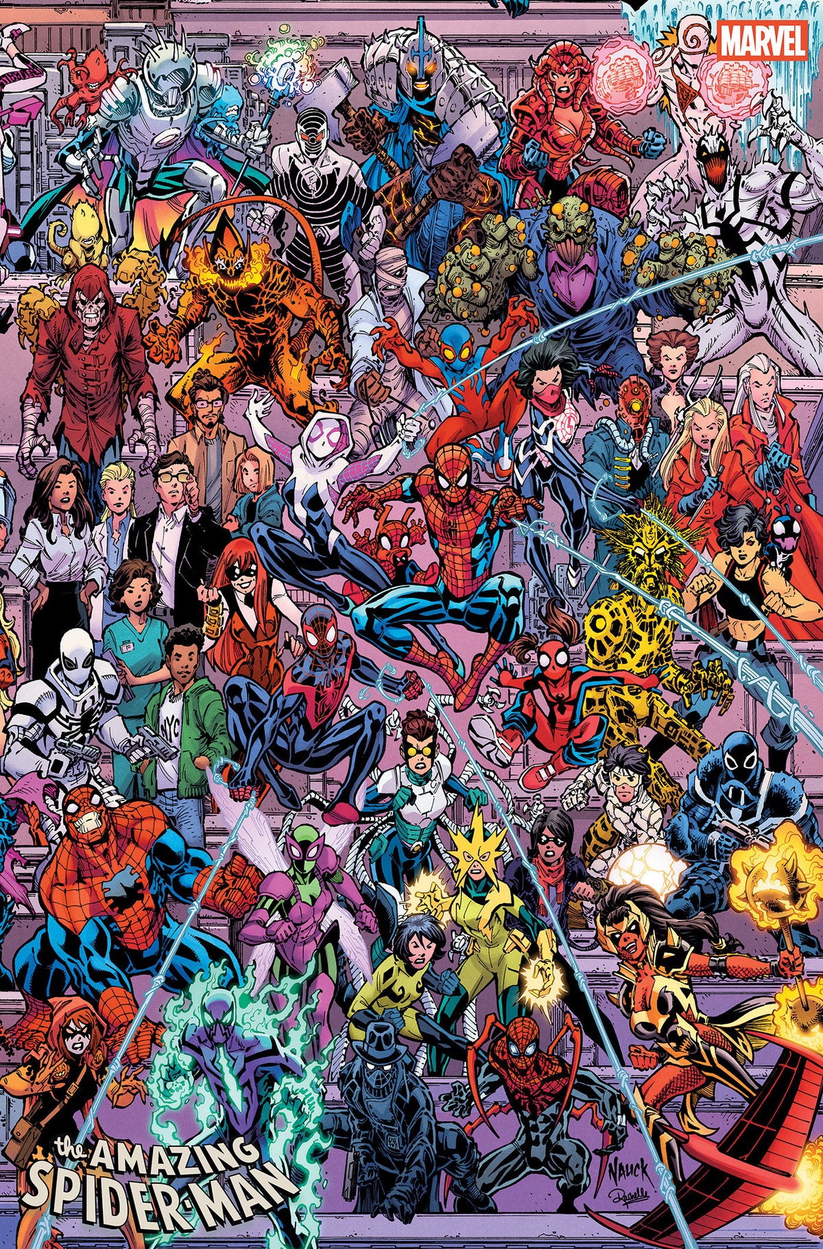 AMAZING SPIDER-MAN #1003 TODD NAUCK 4-PART CONNECTING LEGACY VARIANT ISBN: 75960623001300321 - FOC DATE: 10/4/26 - Release Date: 11/11/26