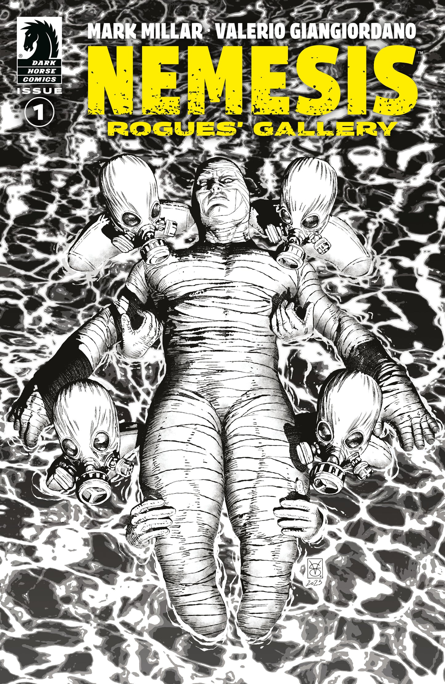1:10 Nemesis: Rogues' Gallery #1 (CVR B) (1:10) (B&W) (Valerio Giangiordano) - Release Date: 7/24/24