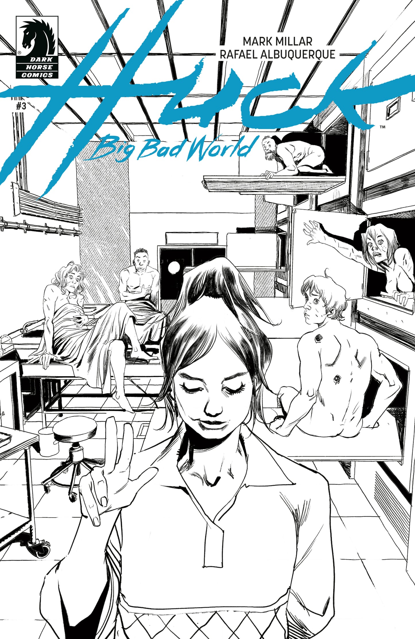 Huck: Big Bad World #3 (CVR B) (B&W) (Rafael Albuquerque) - Release Date: 7/23/25