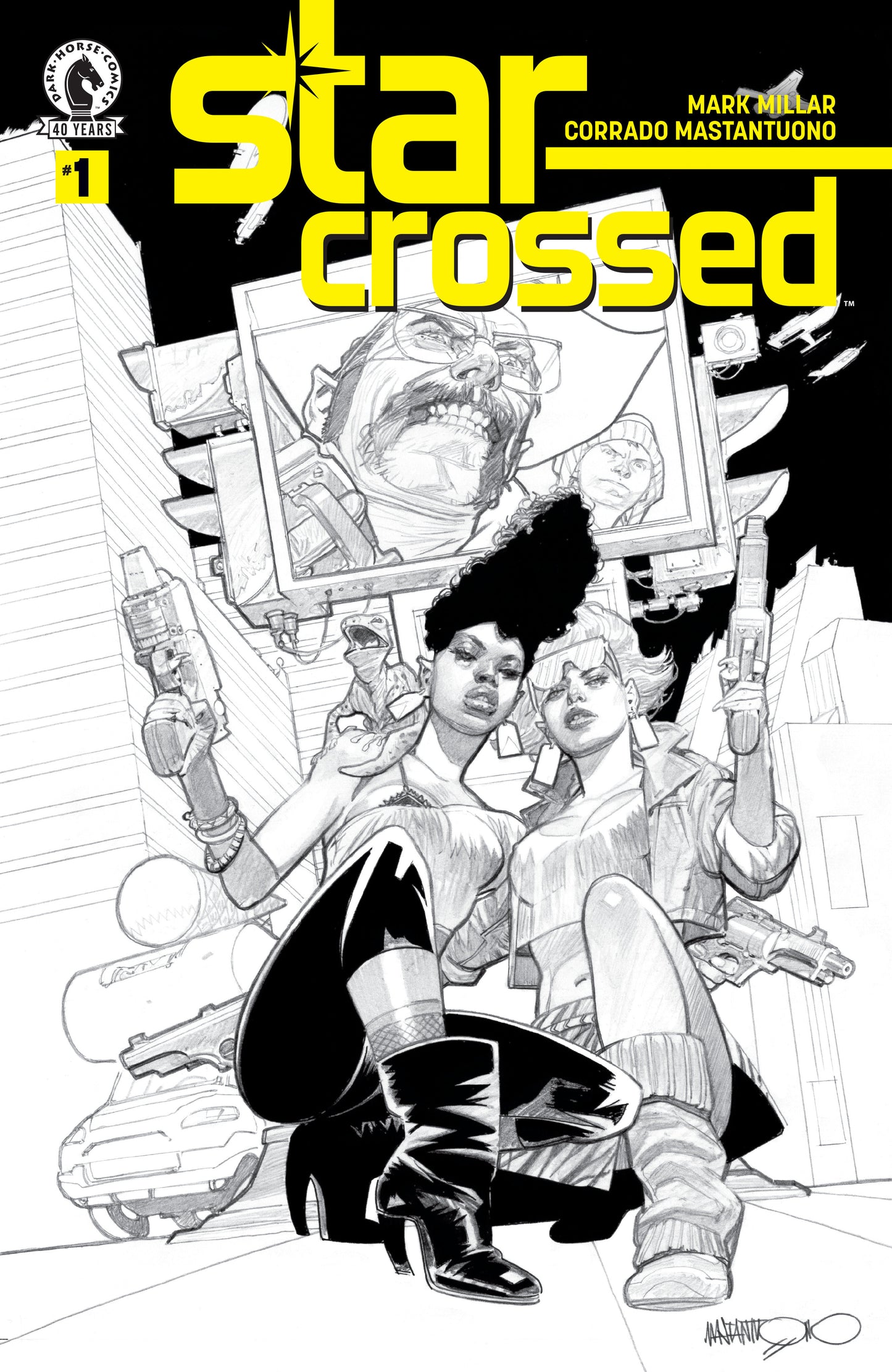 Star-Crossed #1 (CVR B) (B&W) (Corrado Mastantuono) ISBN: 76156801222400121 - FOC DATE: 5/24/26 - Release Date: 7/8/26