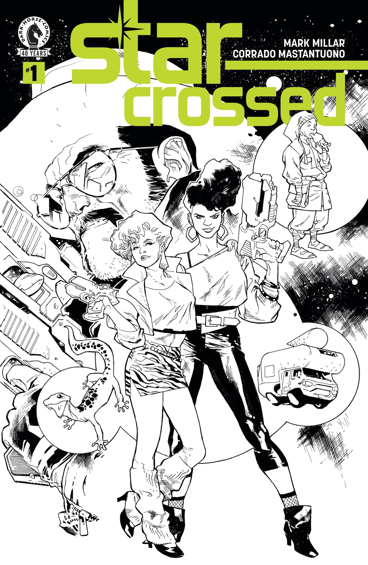Star-Crossed #1 (CVR D) (B&W) (Stuart Immonen) ISBN: 76156801222400141 - FOC DATE: 5/24/26 - Release Date: 7/8/26