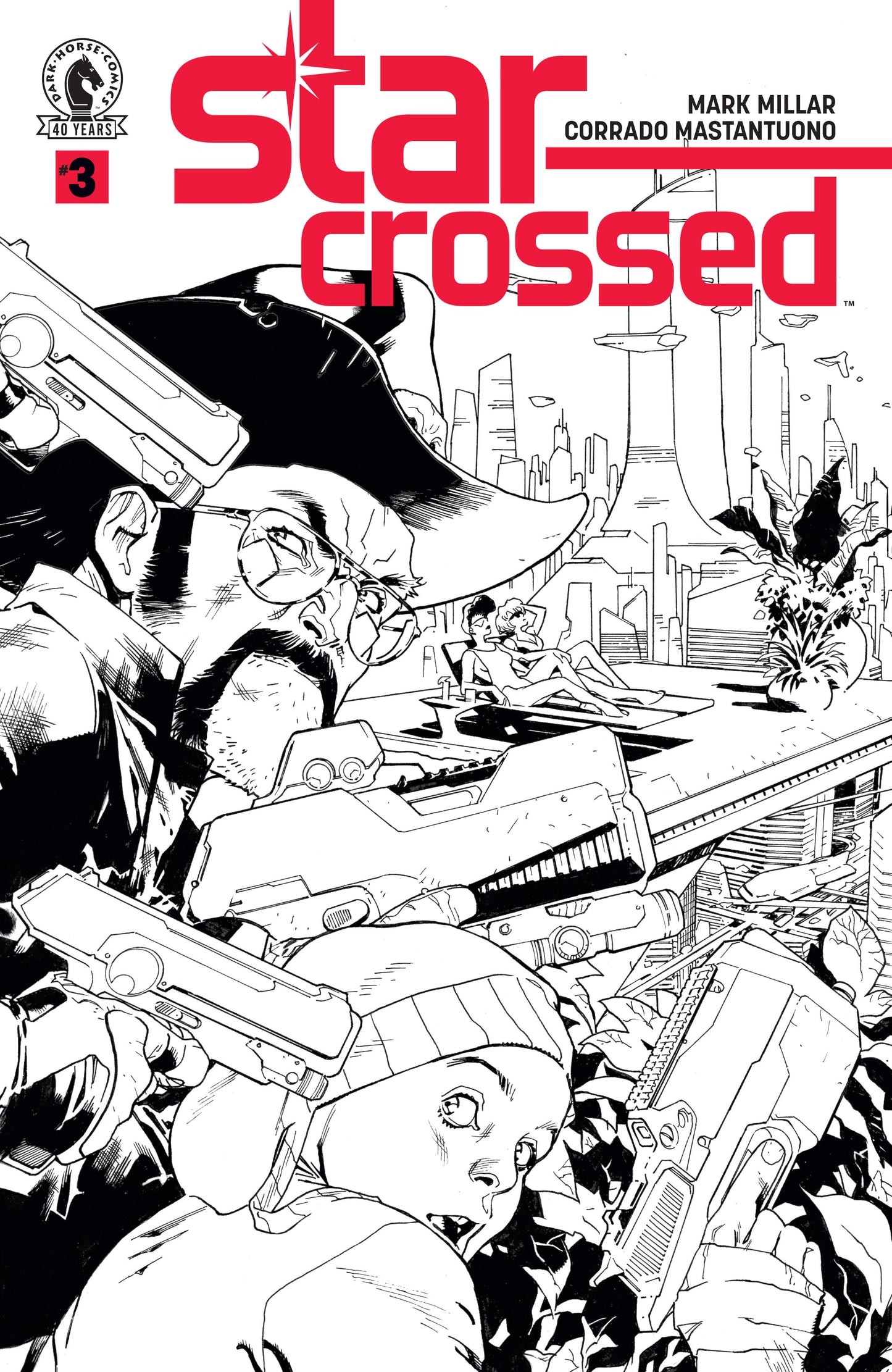 Star-Crossed #3 (CVR B) (B&W) (Stuart Immonen) ISBN: 76156801222400321 - FOC DATE: 8/30/26 - Release Date: 10/14/26