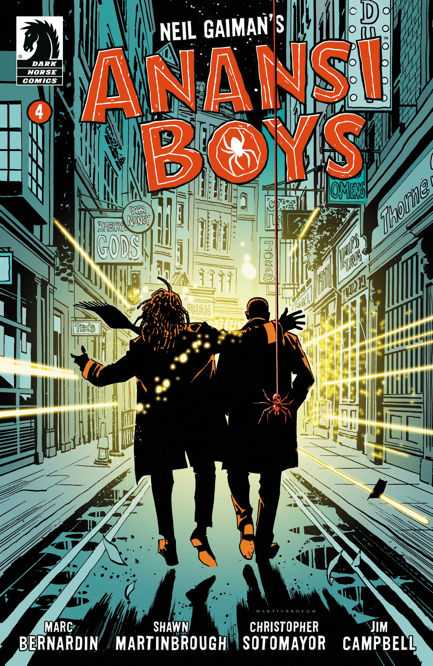 Anansi Boys I #4 (CVR B) (Shawn Martinbrough) - Release Date: 9/25/24