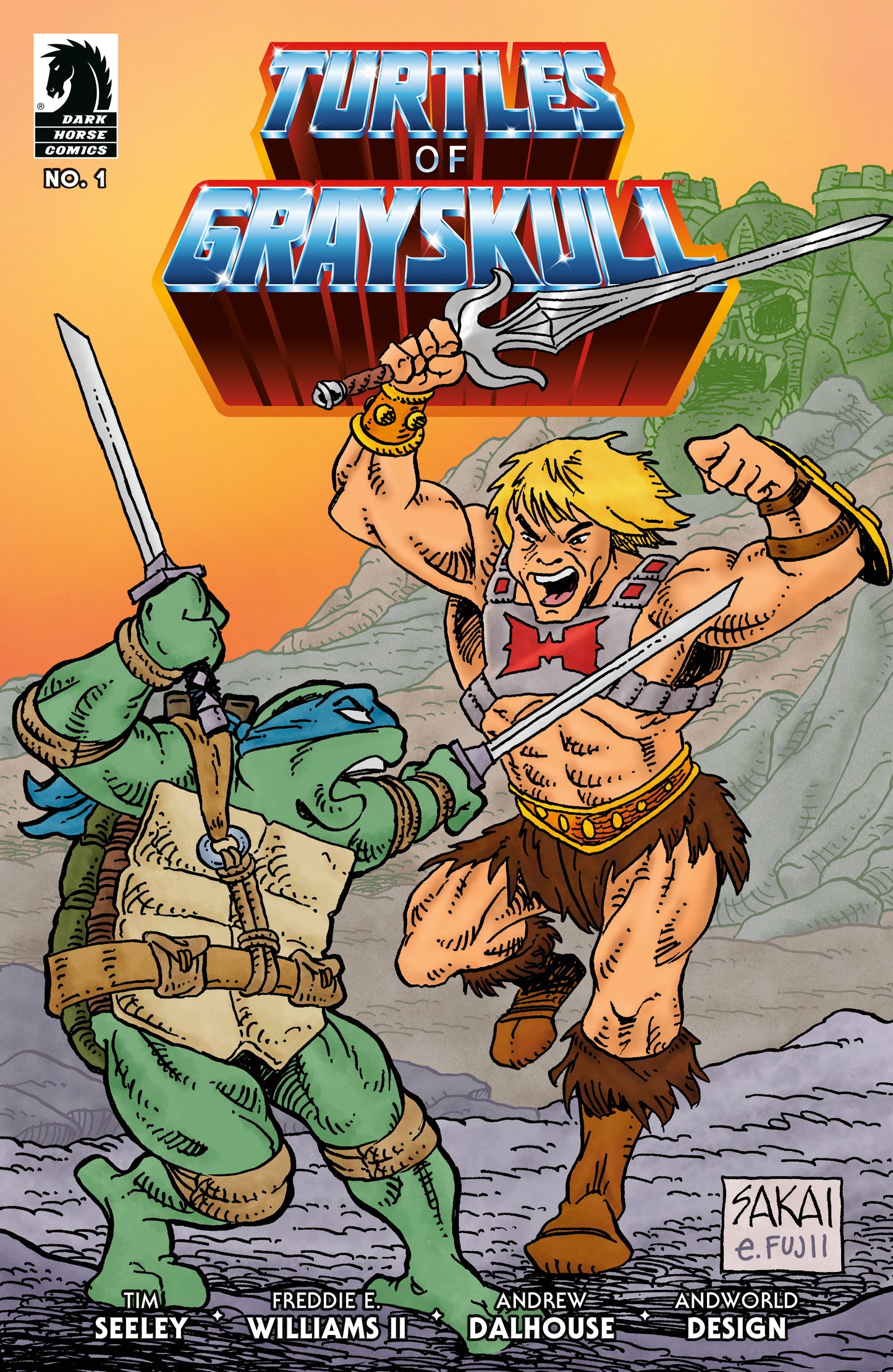 Masters of the Universe/Teenage Mutant Ninja Turtles: Turtles of Grayskull #1 (CVR B) (Stan Sakai) - Release Date: 9/25/24
