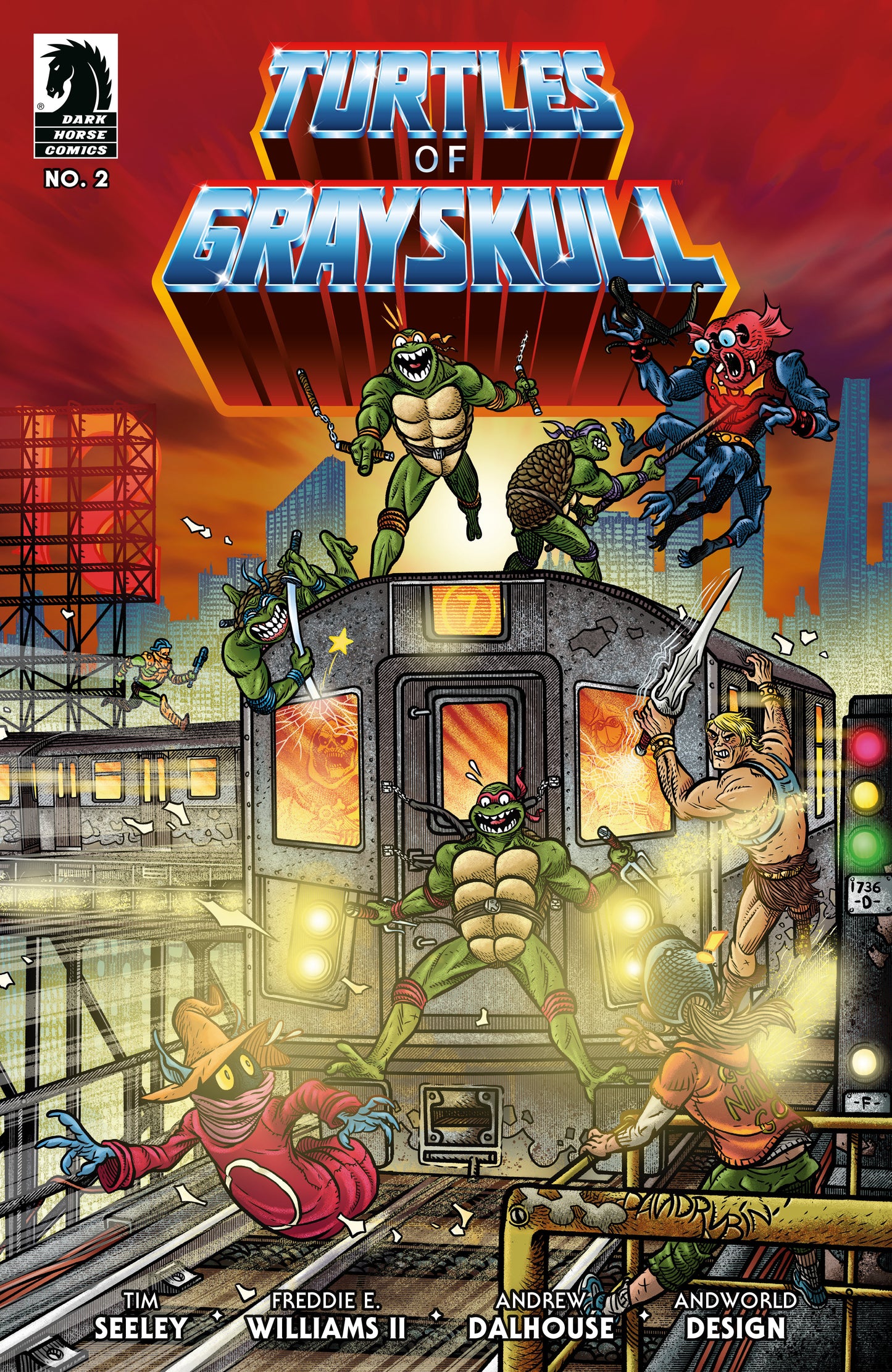 Masters of the Universe/Teenage Mutant Ninja Turtles: Turtles of Grayskull #2 (CVR C) (David Rubín) - Release Date: 11/13/24