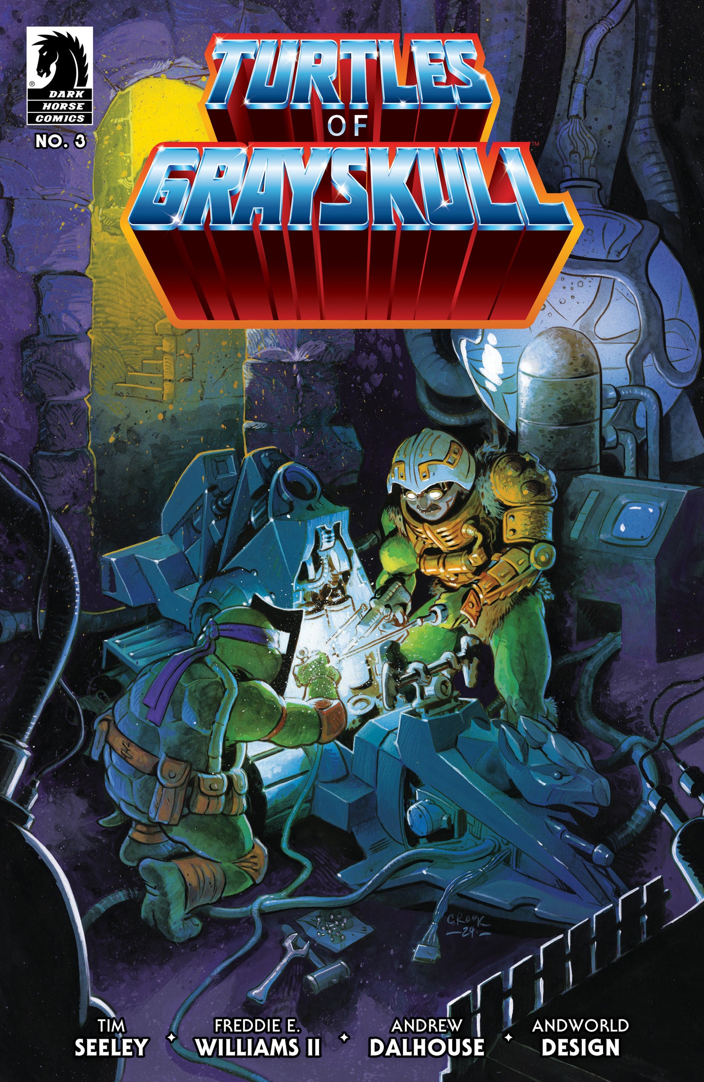 Masters of the Universe/Teenage Mutant Ninja Turtles: Turtles of Grayskull #3 (CVR B) (Tyler Crook) - Release Date: 1/22/25