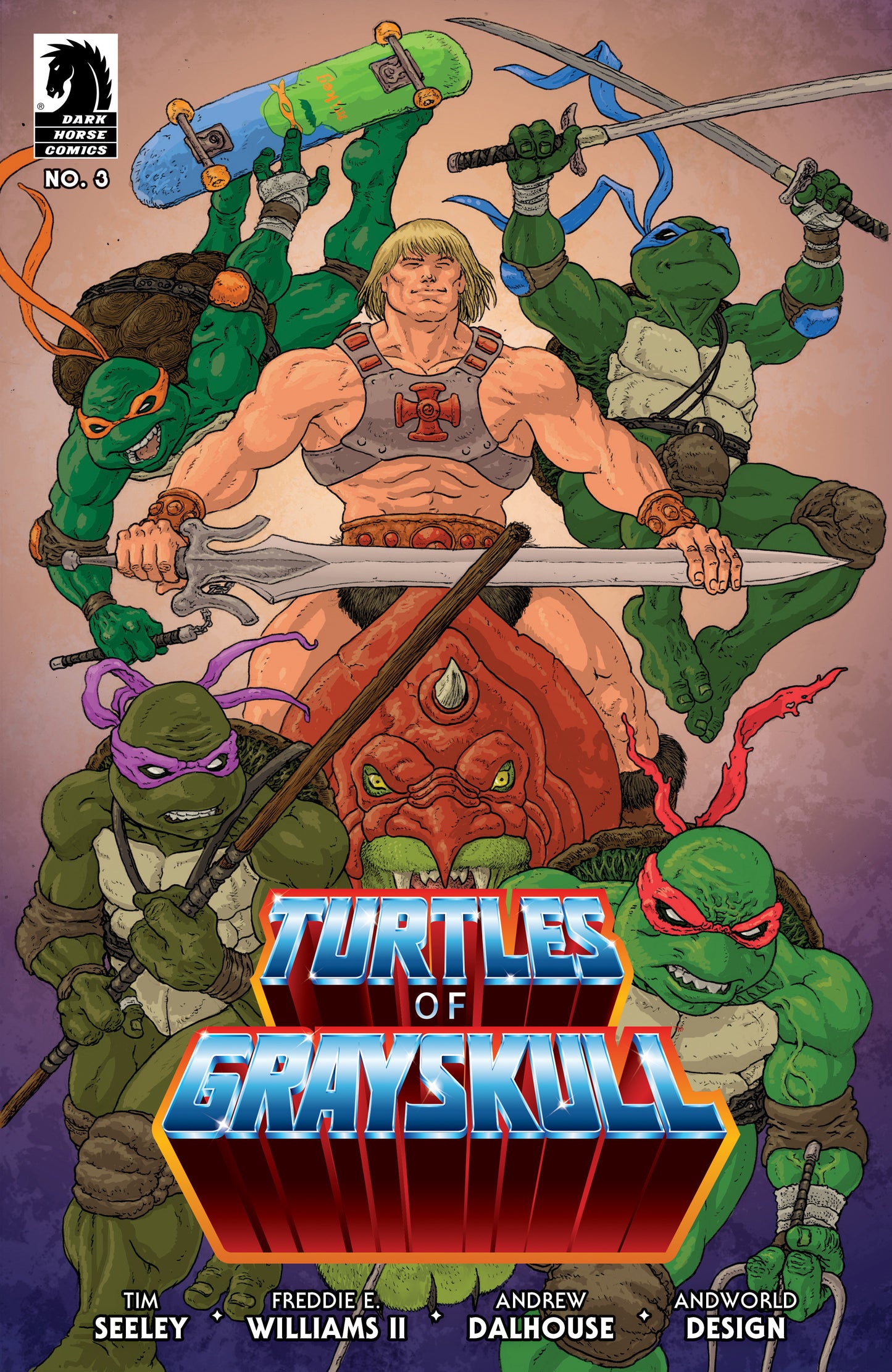 Masters of the Universe/Teenage Mutant Ninja Turtles: Turtles of Grayskull #3 (CVR C) (Ramon Villalobos) - Release Date: 1/22/25