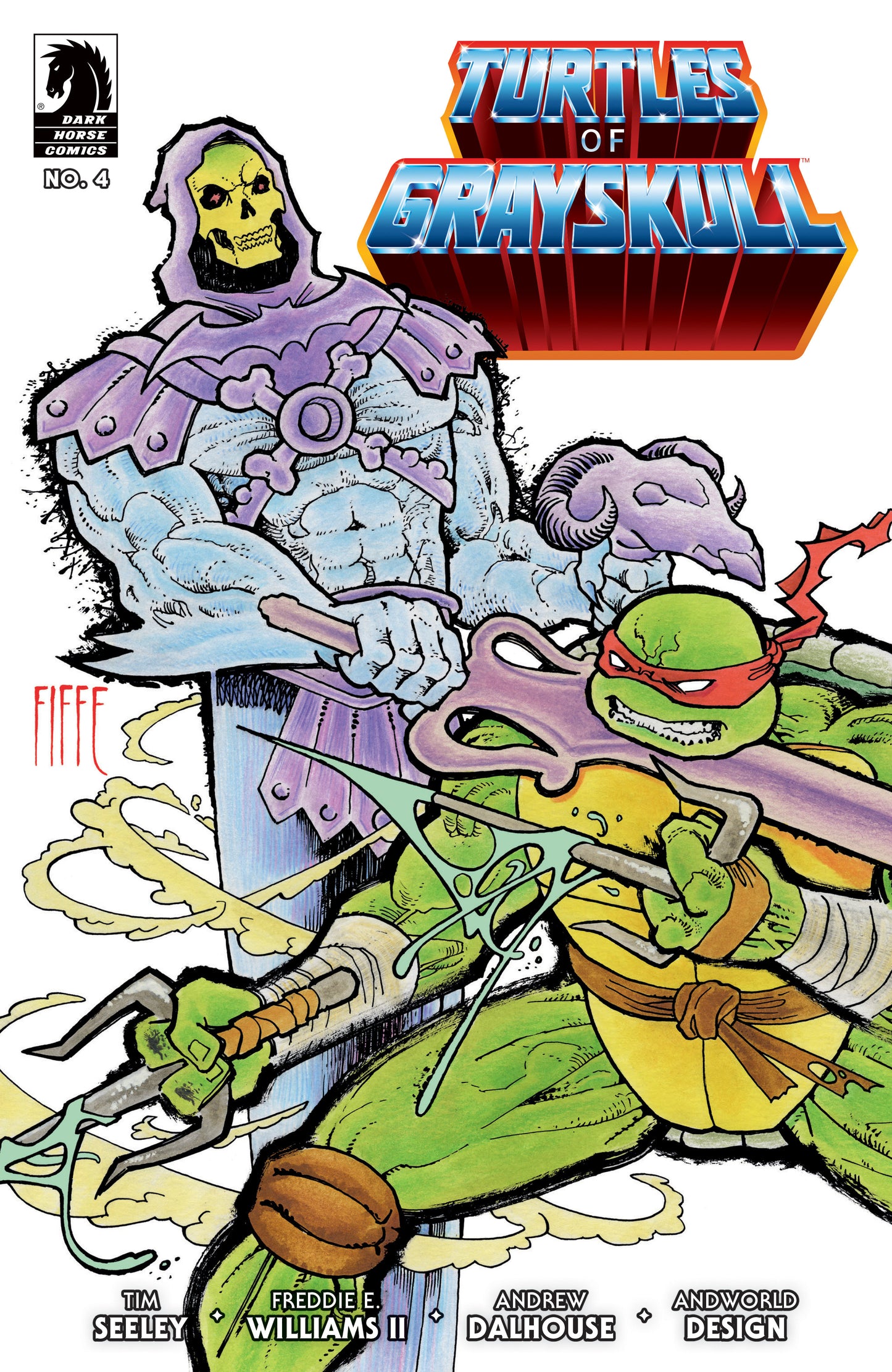 Masters of the Universe/Teenage Mutant Ninja Turtles: Turtles of Grayskull #4 (CVR B) (Michel Fiffe) - Release Date: 04/16/2025