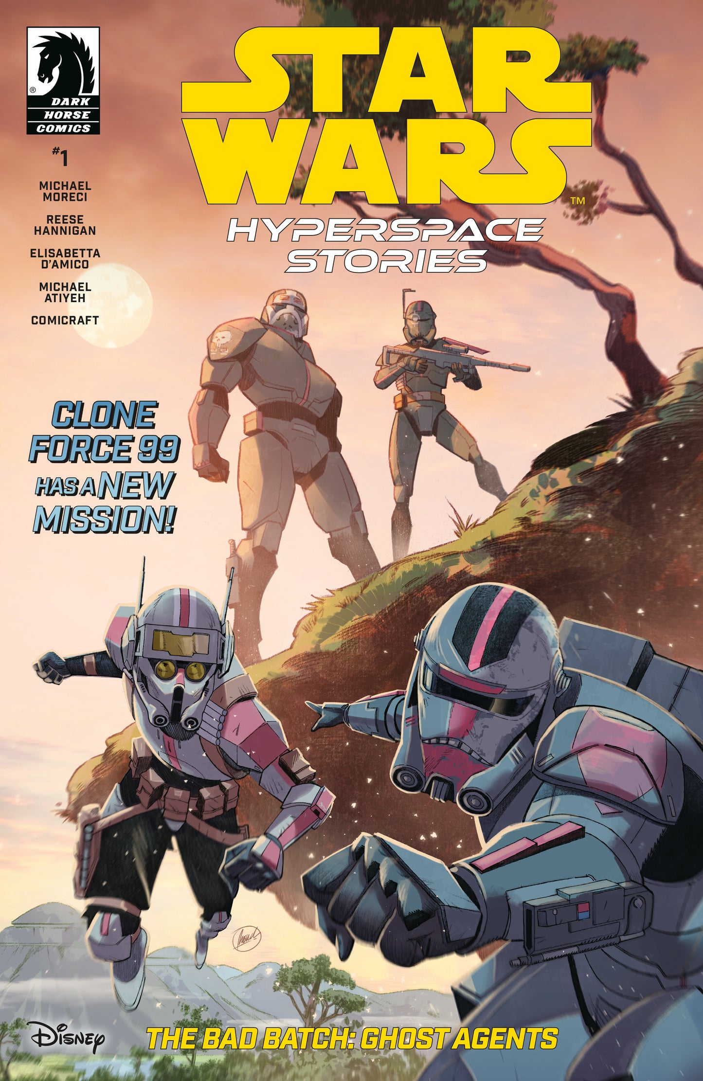 Star Wars: Hyperspace Stories-The Bad Batch--Ghost Agents #1 (CVR B) (French Car lomagno) - Release Date: 1/22/25