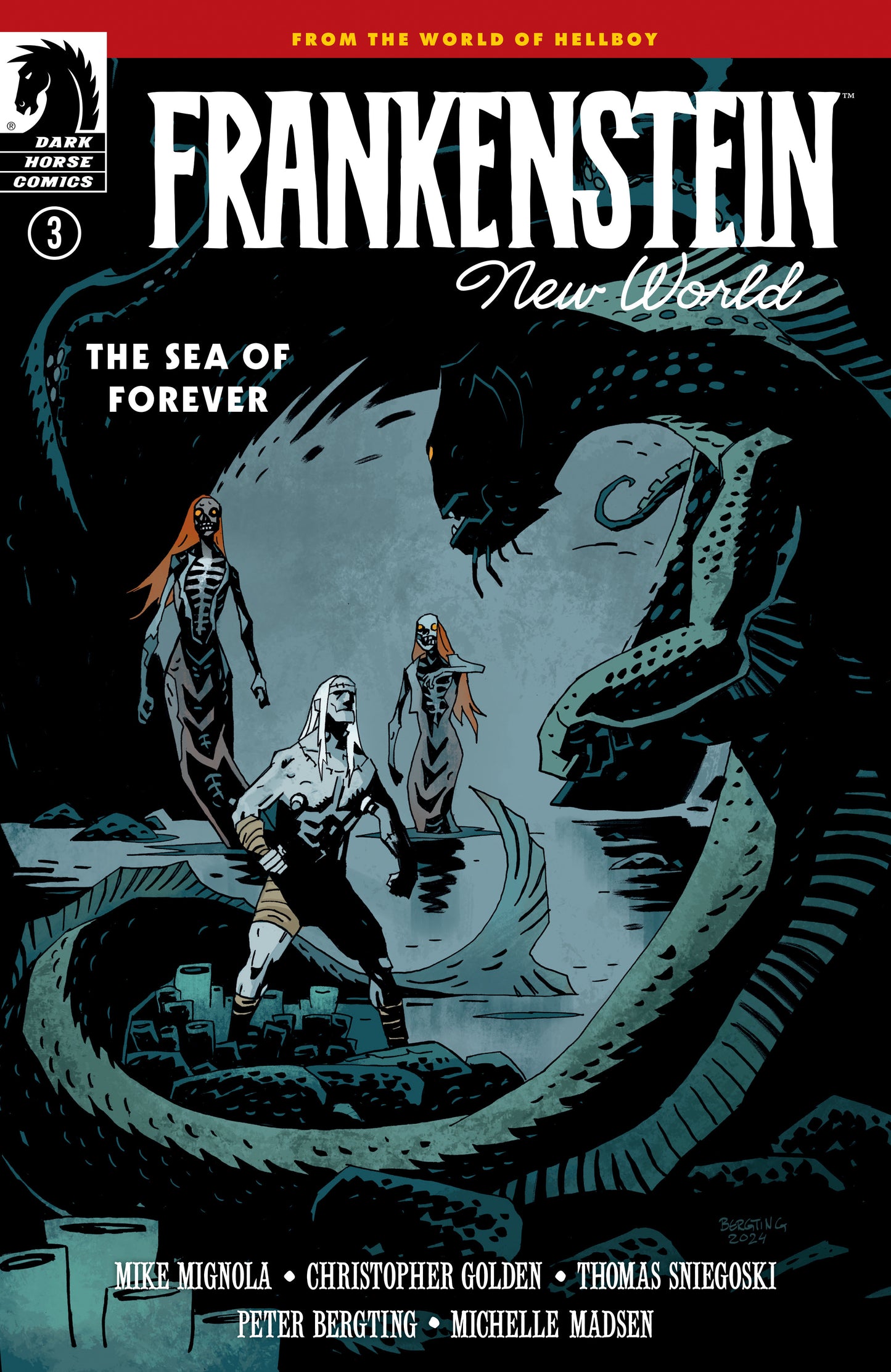 Frankenstein: New World--The Sea of Forever #3 (CVR A) (Peter Bergting) - Release Date: 04/16/2025