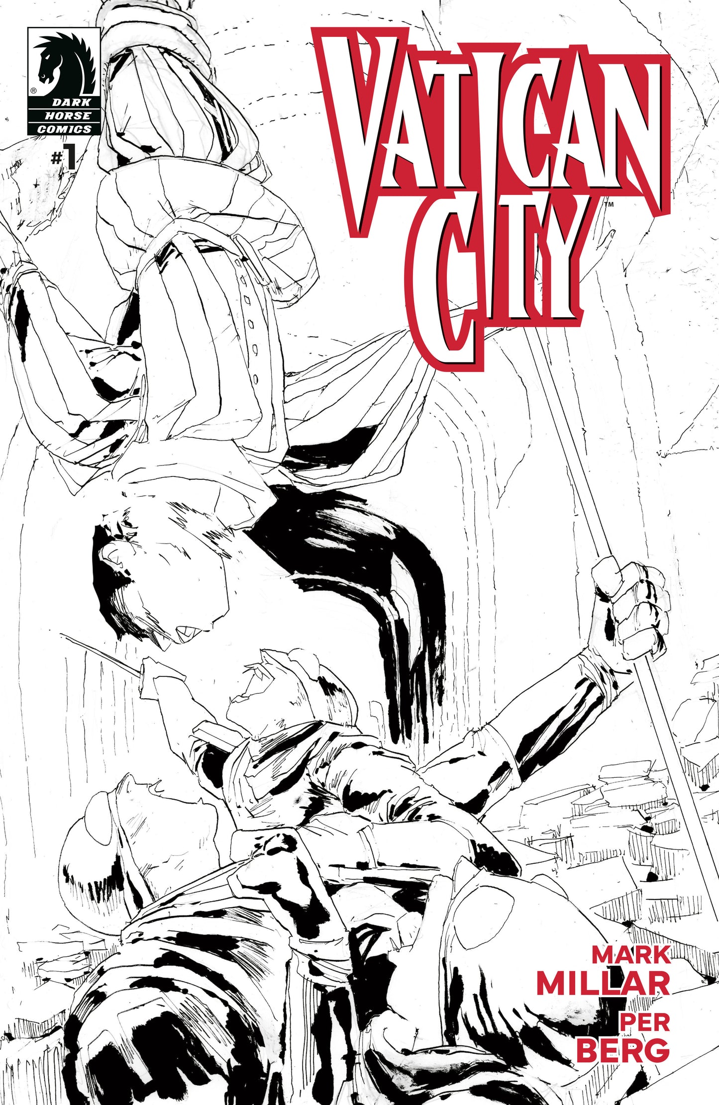 Vatican City #1 (CVR B) (B&W) (Per Berg) - Release Date: 4/9/25