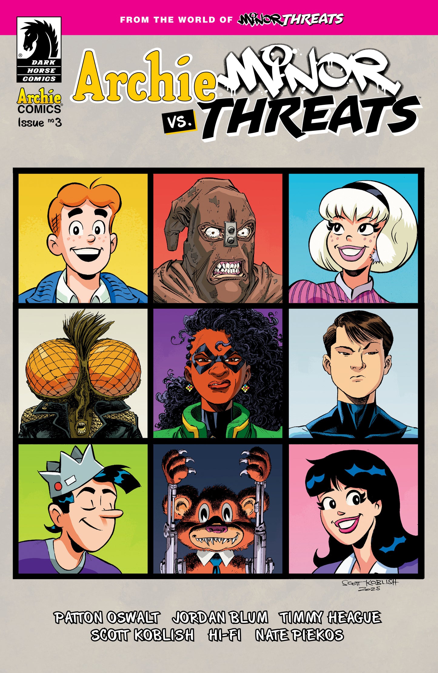 Archie vs Minor Threats #3 (CVR B) (Scott Koblish) - 10/15/25 - Release Date: 10/15/25