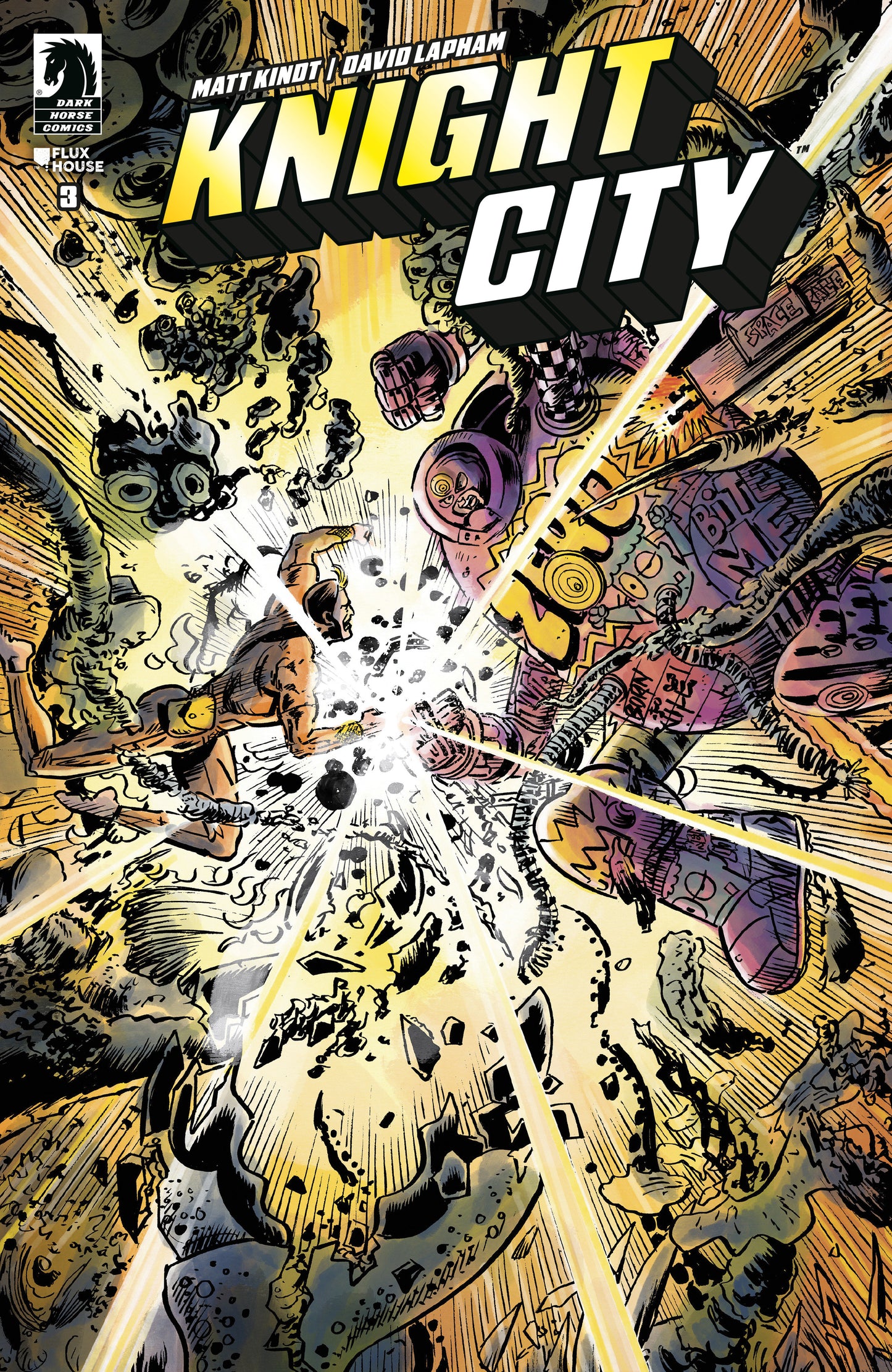 Knight City #3 (CVR A) (David Lapham) ISBN: 76156801473000311 - FOC DATE: 3/23/26 - Release Date: 4/15/26