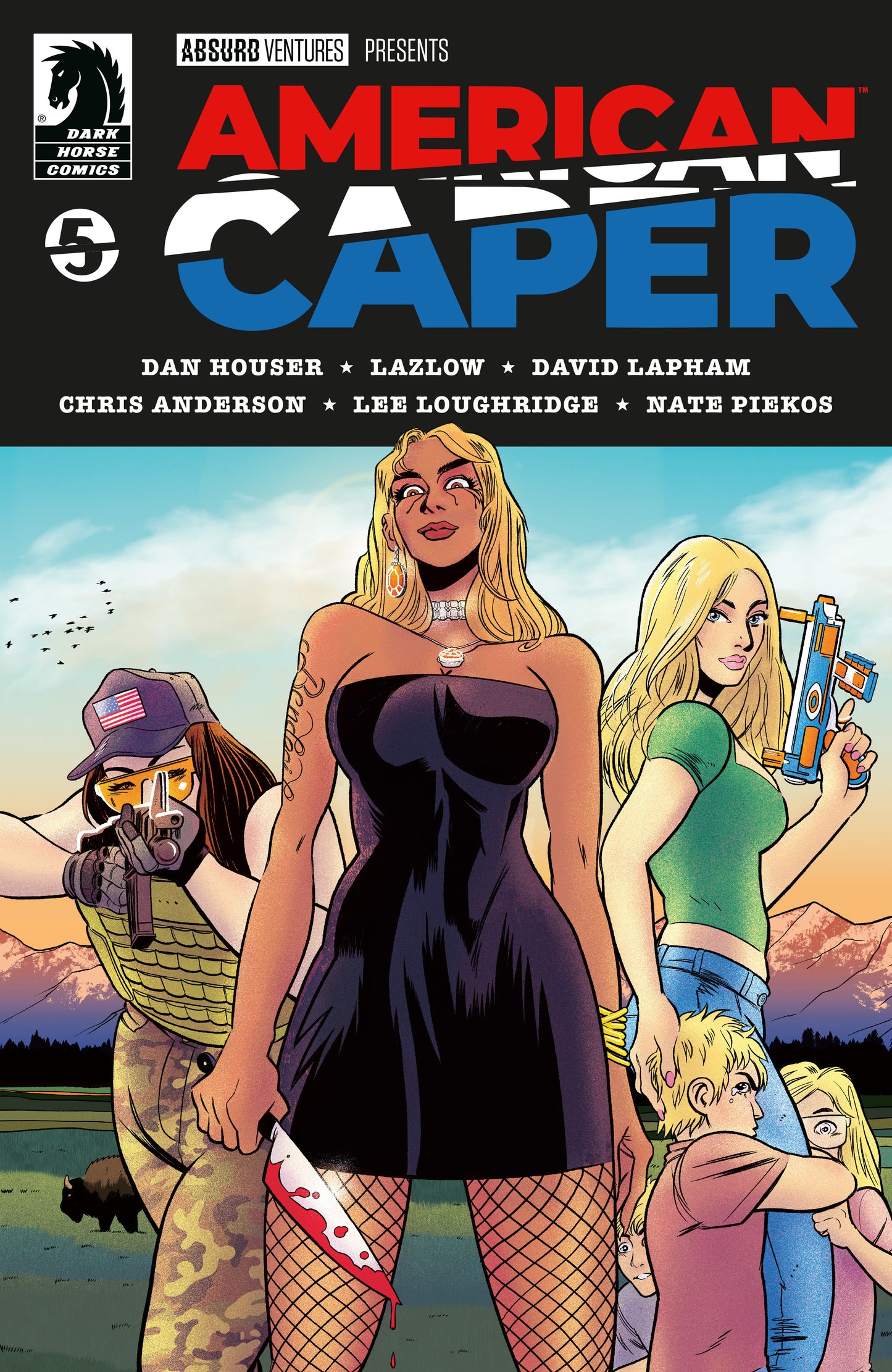 American Caper #5 (CVR A) (Tyler Boss) ISBN: 76156801474700511 - FOC DATE: 2/23/26 - Release Date: 3/18/26
