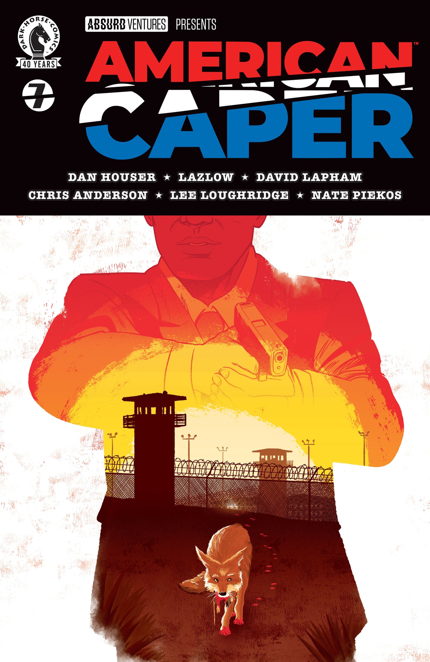 American Caper #7 (CVR A) (Tyler Boss) ISBN: 76156801474700711 - FOC DATE: 4/26/26 - Release Date: 5/20/26