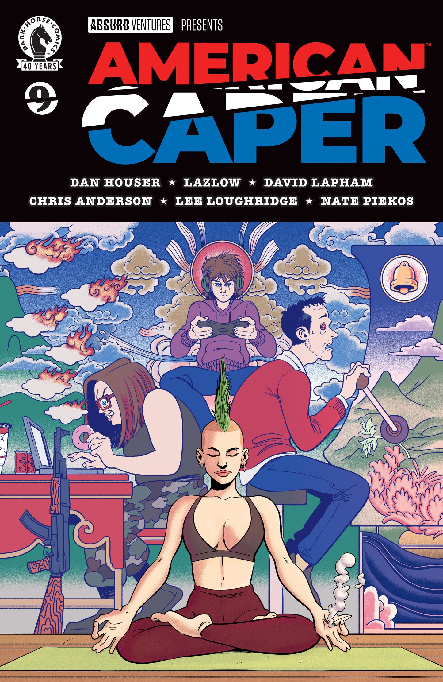 American Caper #9 (CVR A) (Tyler Boss) ISBN: 76156801474700911 - FOC DATE: 6/28/26 - Release Date: 7/22/26