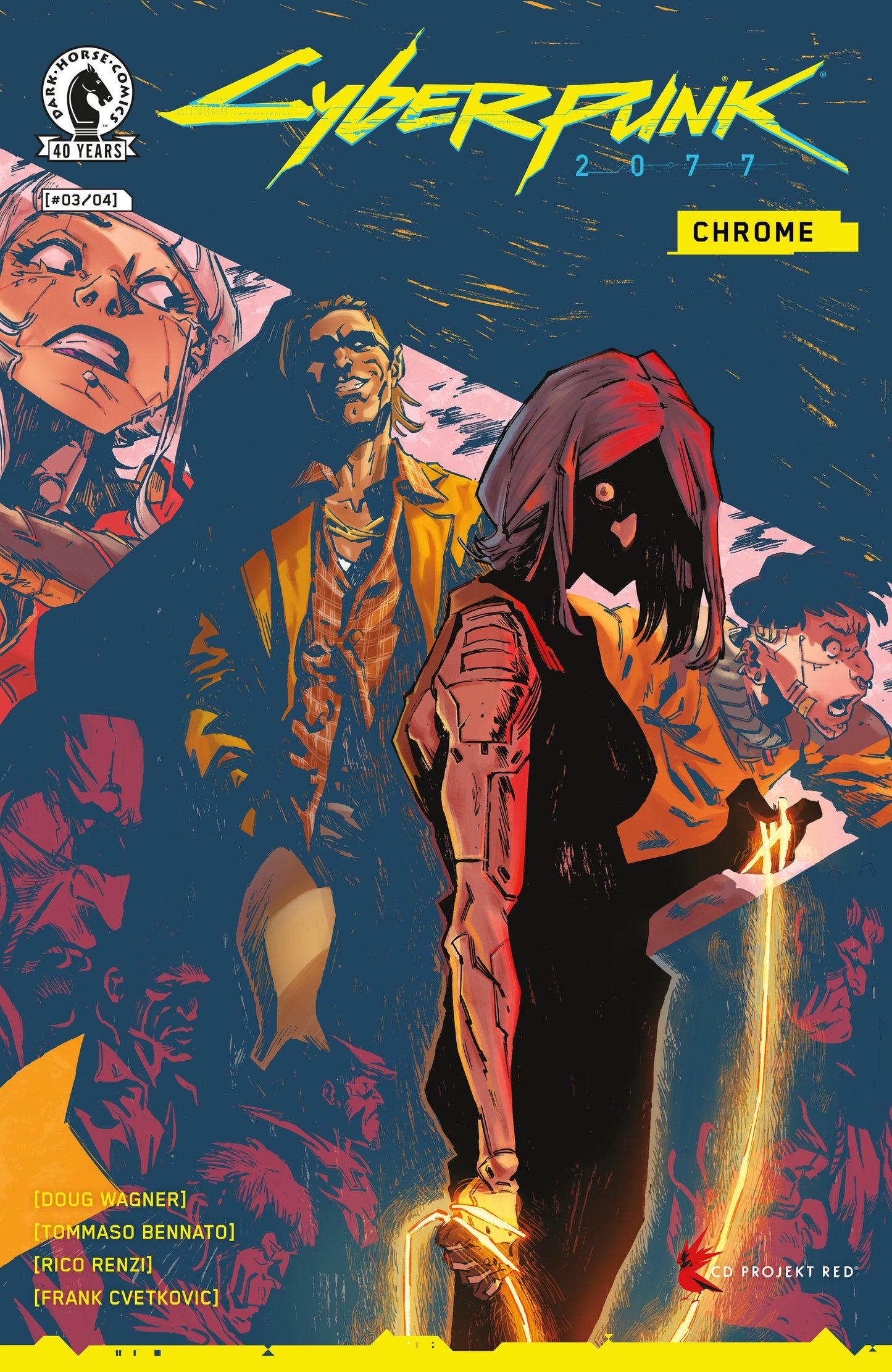 Cyberpunk 2077: Chrome #3 (CVR A) (Tommaso Bennato) ISBN: 76156801484600311 - FOC DATE: 4/26/26 - Release Date: 5/20/26