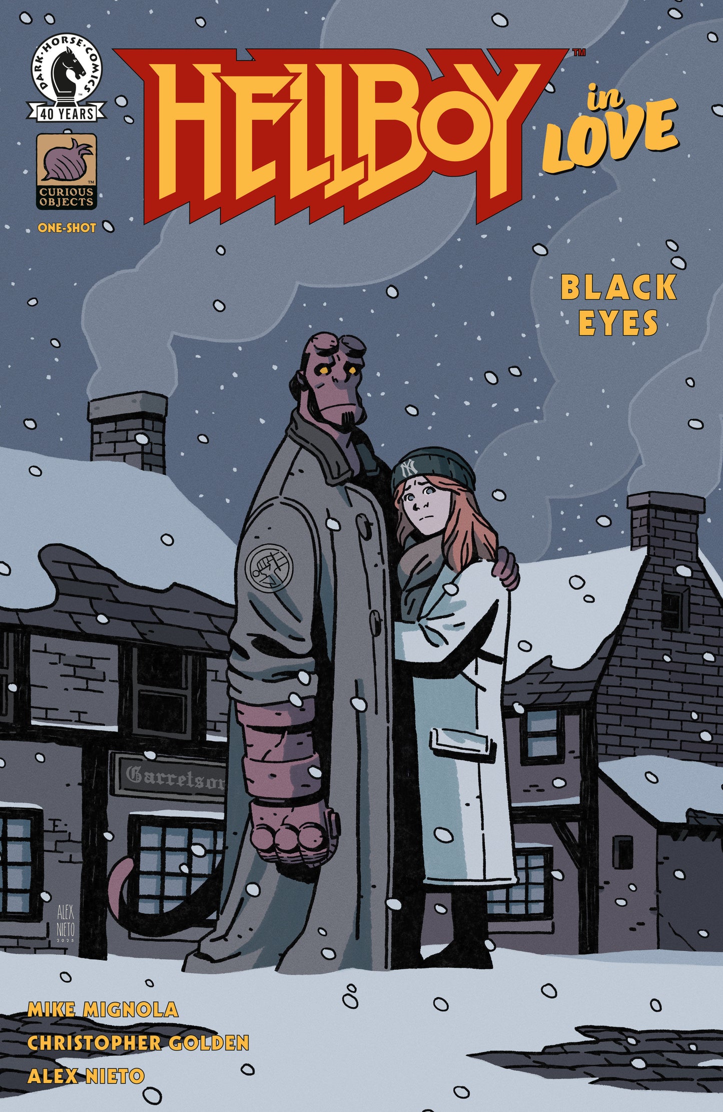 Hellboy in Love: Black Eyes one-shot (Alex Nieto) ISBN: 76156801565200111 - FOC DATE: 3/23/26 - Release Date: 4/29/26