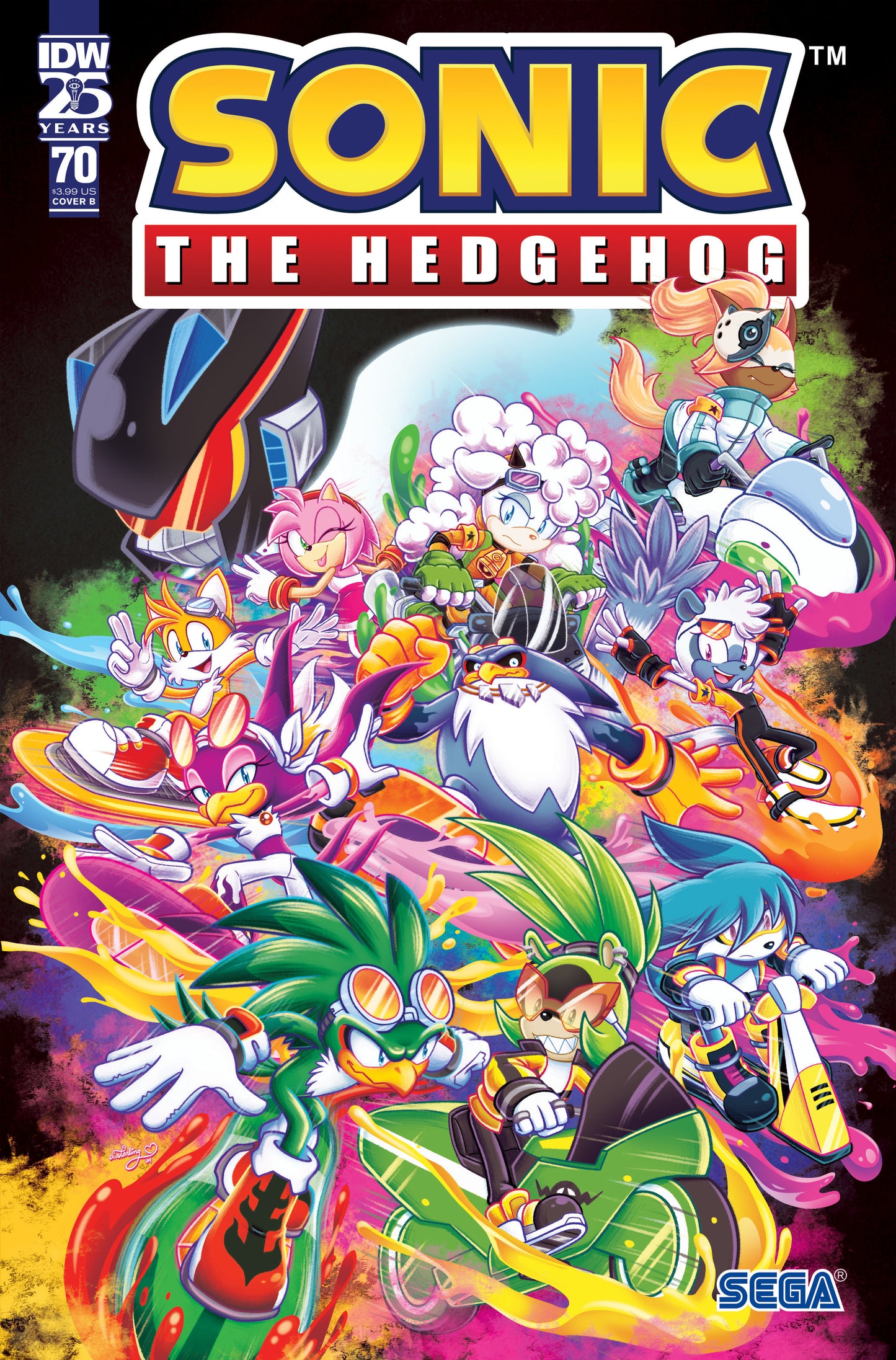 Sonic the Hedgehog #70 Variant B (Starling) - Release Date: 6/19/24