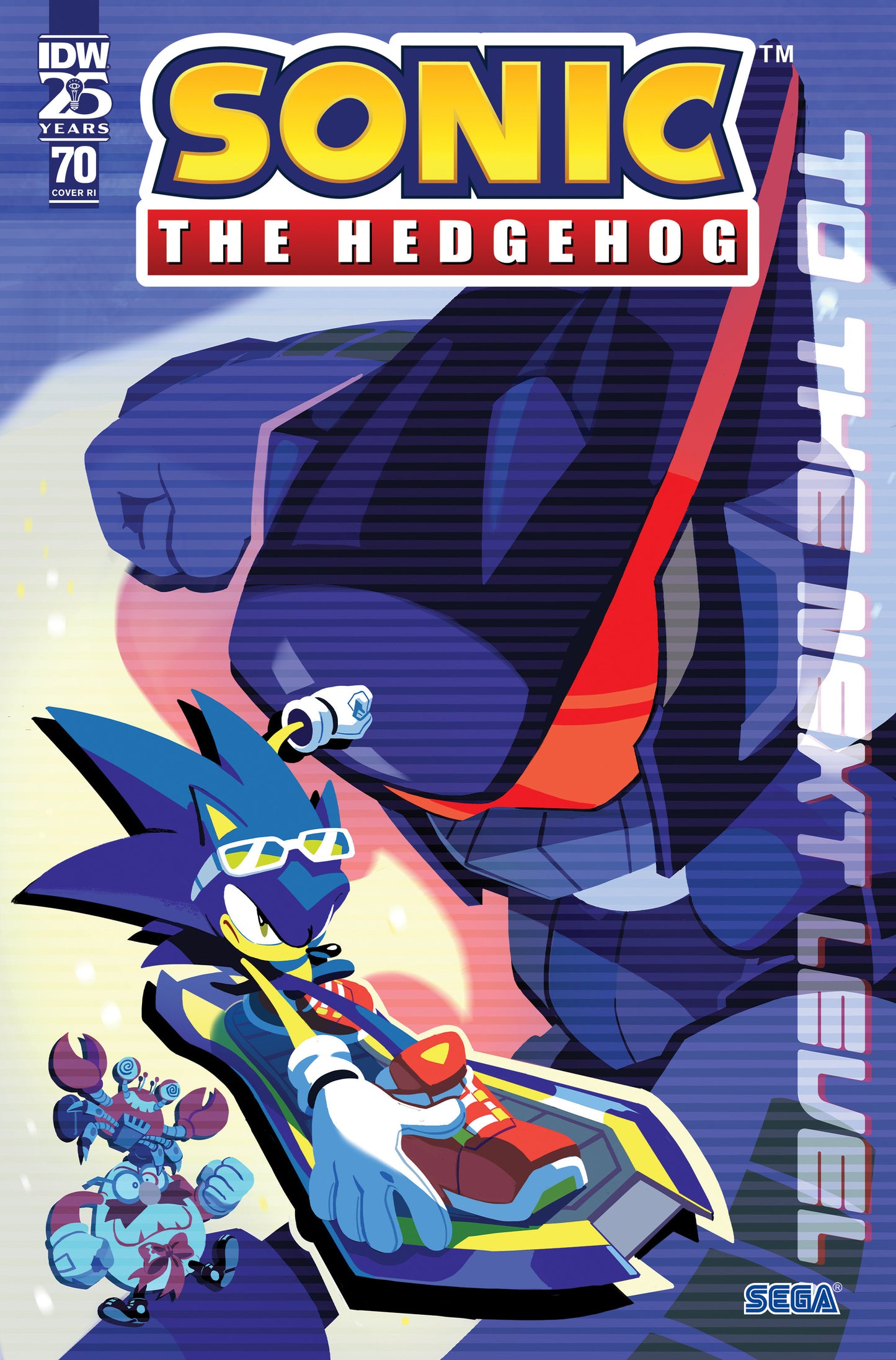 1:10 Sonic the Hedgehog #70 Variant RI (10) (Fourdraine) - Release Date: 6/19/24