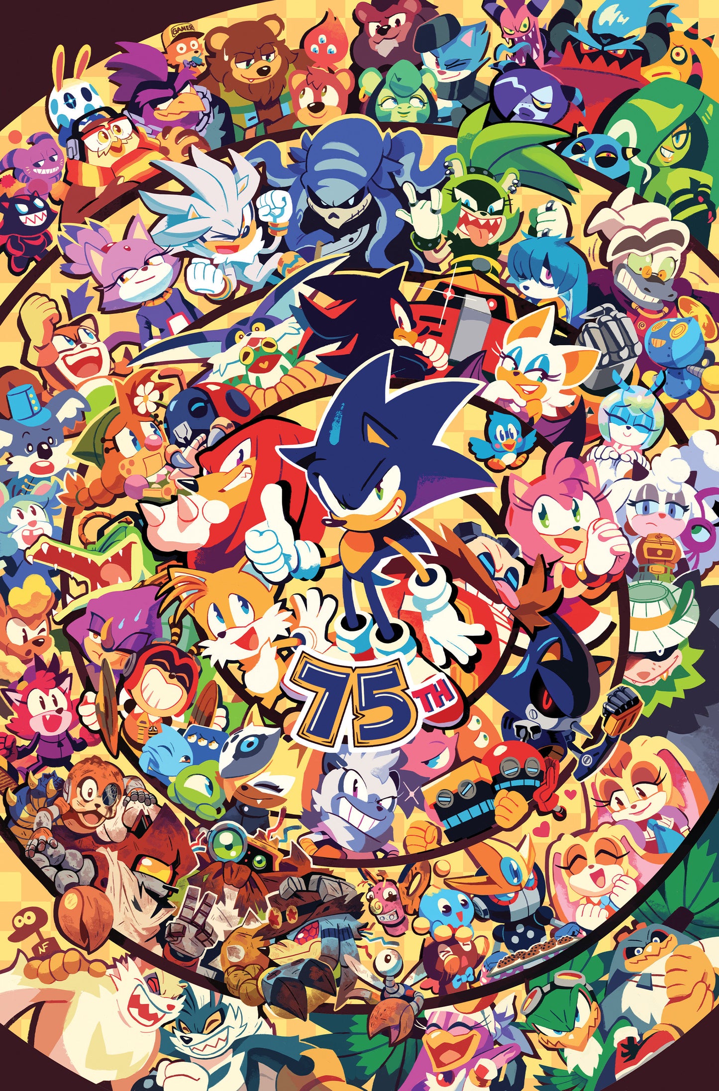 1:10 Sonic the Hedgehog #75 Variant RI (10) (Fourdraine Full Art) - Release Date: 12/18/24