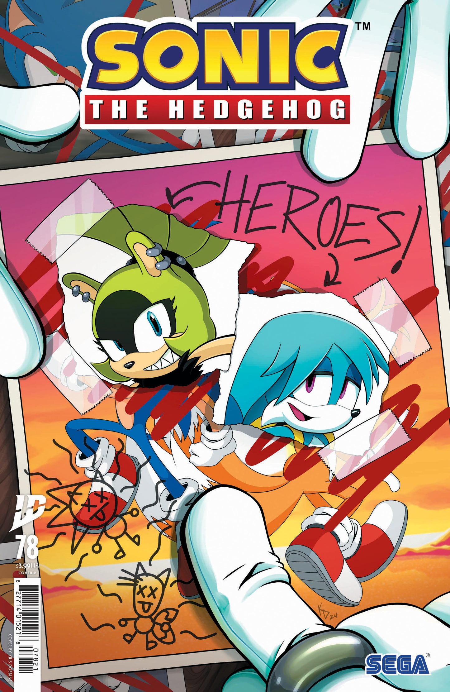 Sonic the Hedgehog #78 Variant B (Dobbins) - Release Date: 04/30/2025