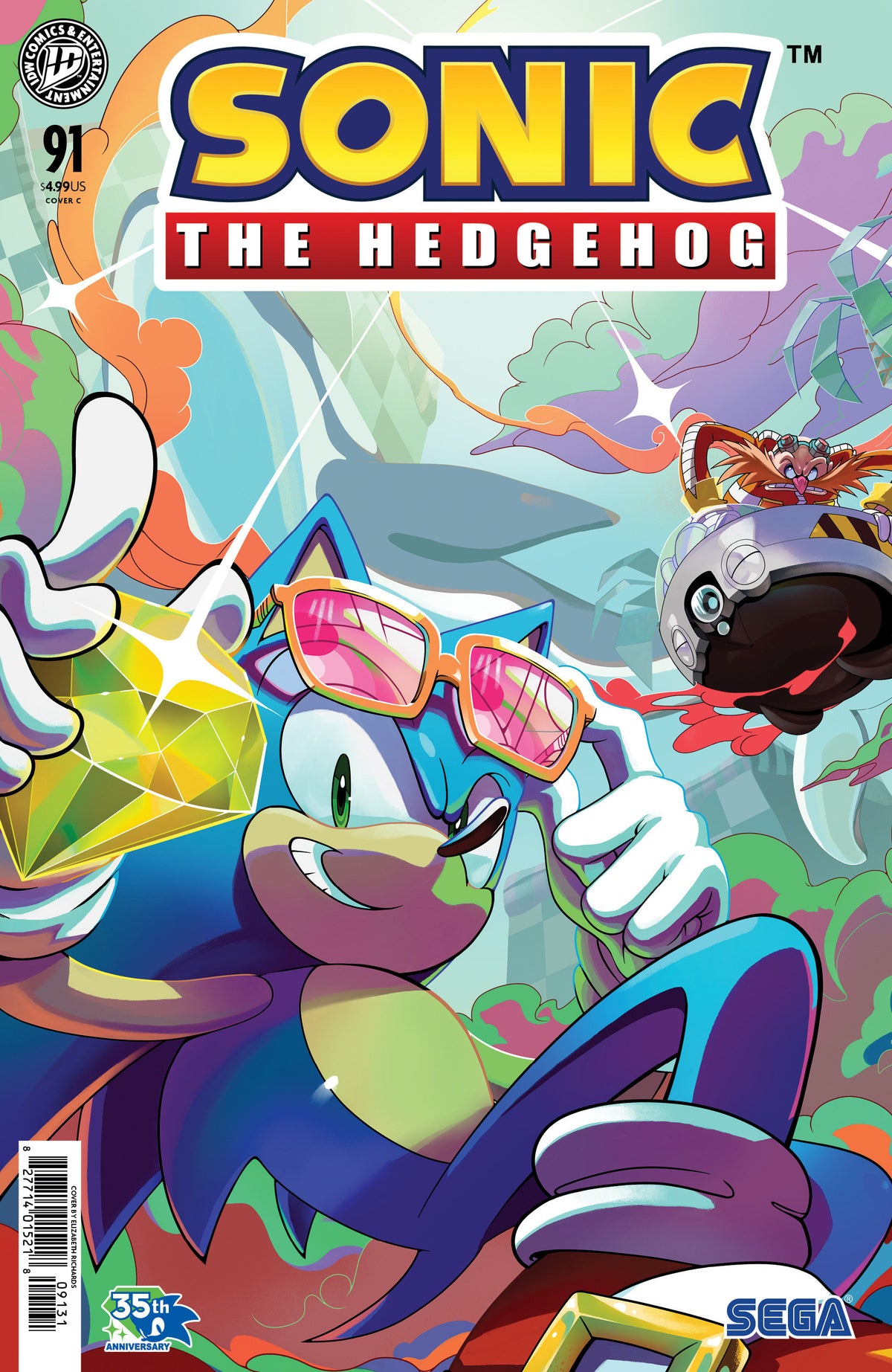 Sonic the Hedgehog #91 Variant C (Richards) ISBN: 82771401521809131 - FOC DATE: 9/20/26 - Release Date: 10/28/26