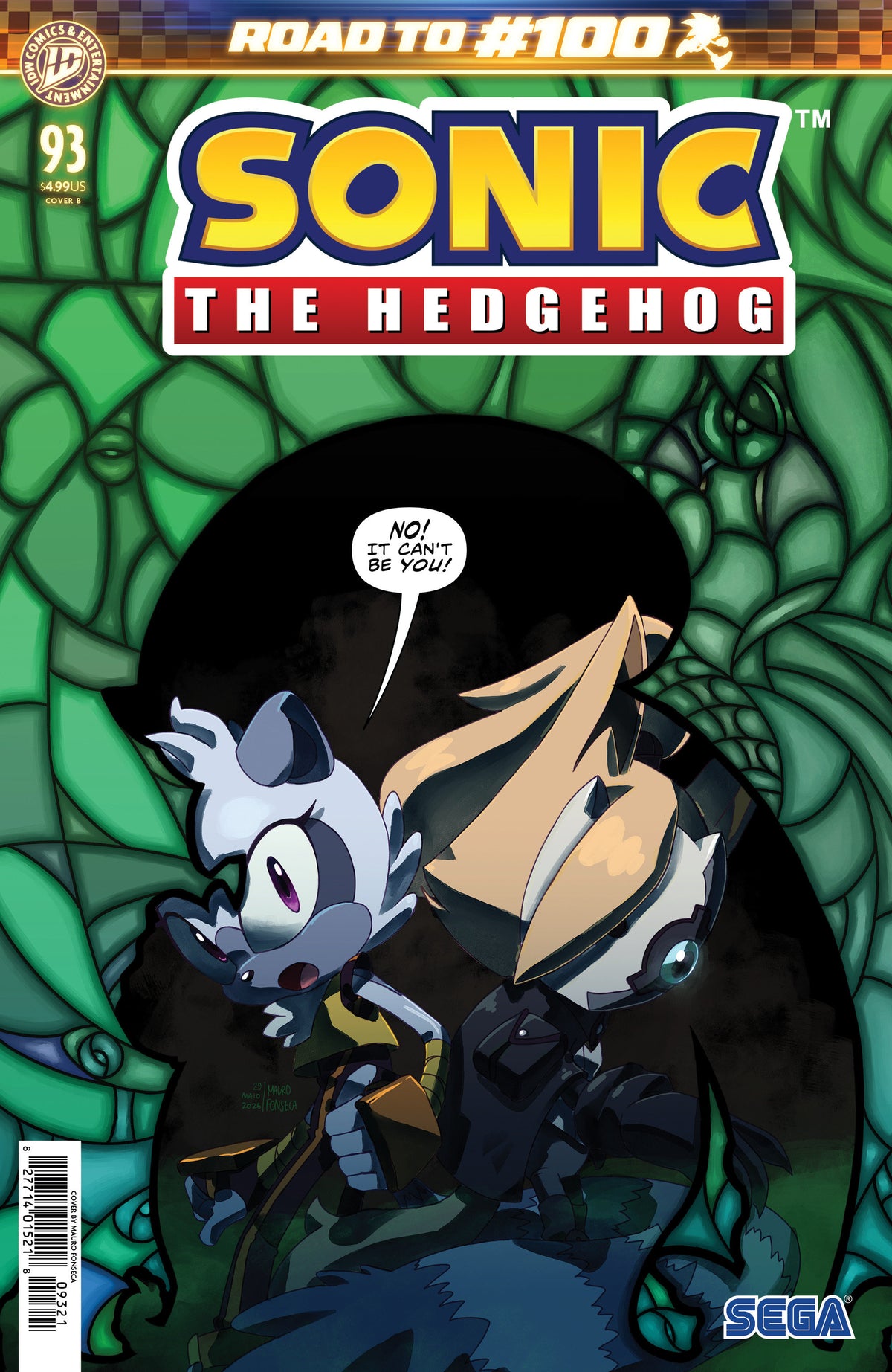 Sonic the Hedgehog #93 Variant B (Fonseca) ISBN: 82771401521809321 - FOC DATE: 11/29/26 - Release Date: 1/20/27