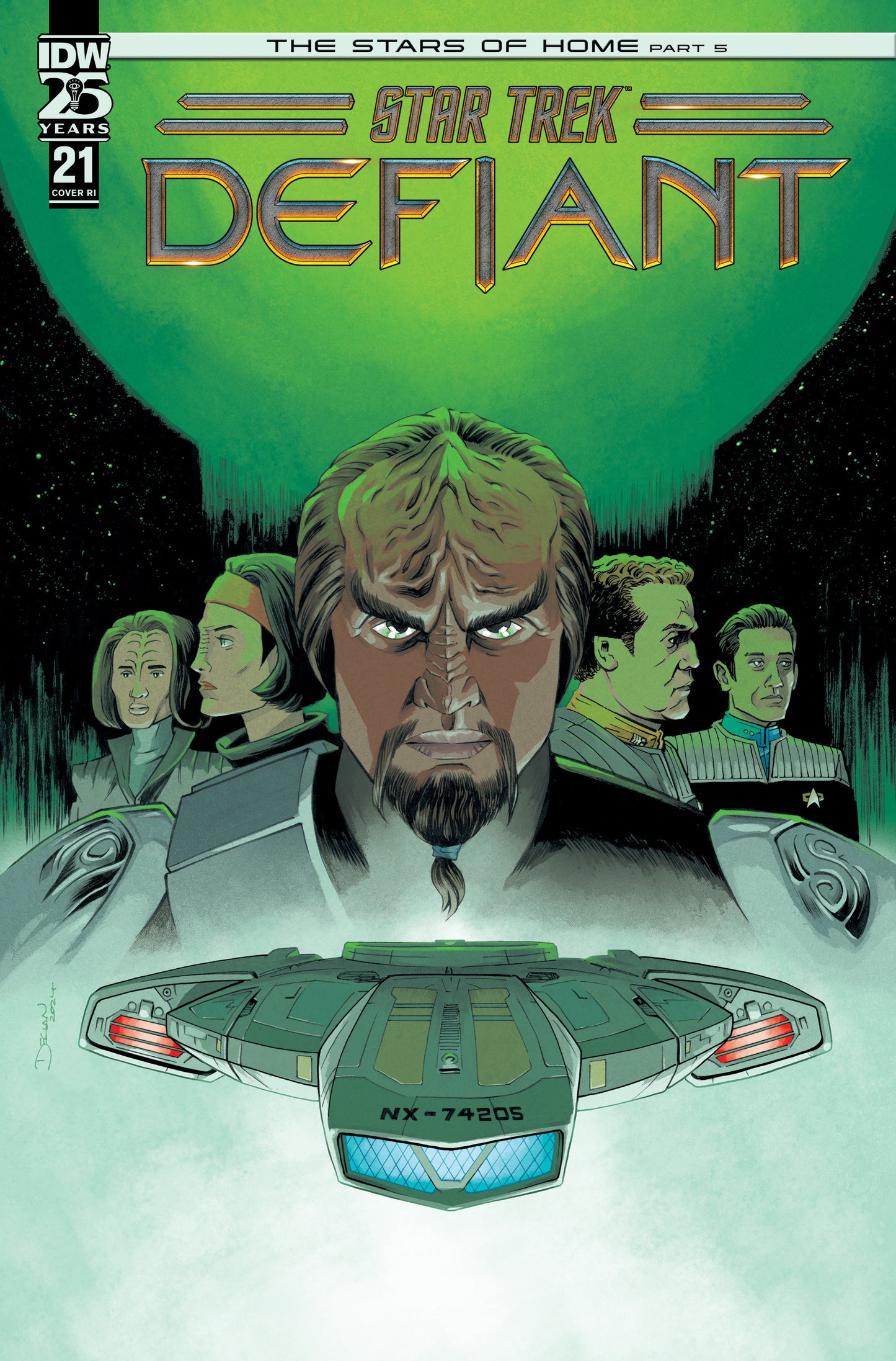 1:10 Star Trek: Defiant #21 Variant RI (10) (Shalvey) - Release Date: 11/27/24