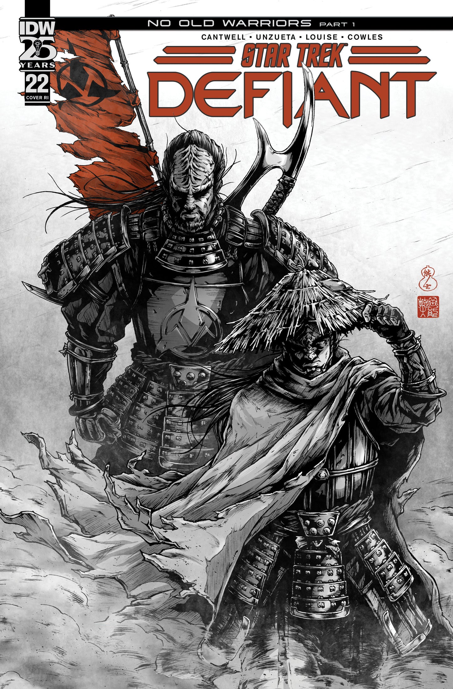 1:10 Star Trek: Defiant #22 Variant RI (10) (Okazaki) - Release Date: 1/8/25