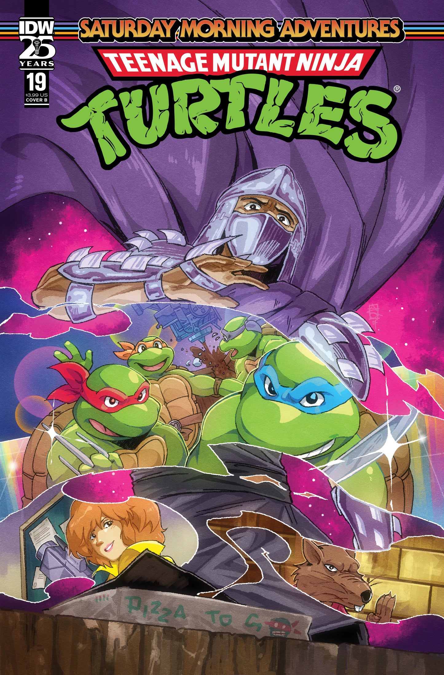 Teenage Mutant Ninja Turtles: Saturday Morning Adventures #19 Variant B (Arq) - Release Date: 11/27/24