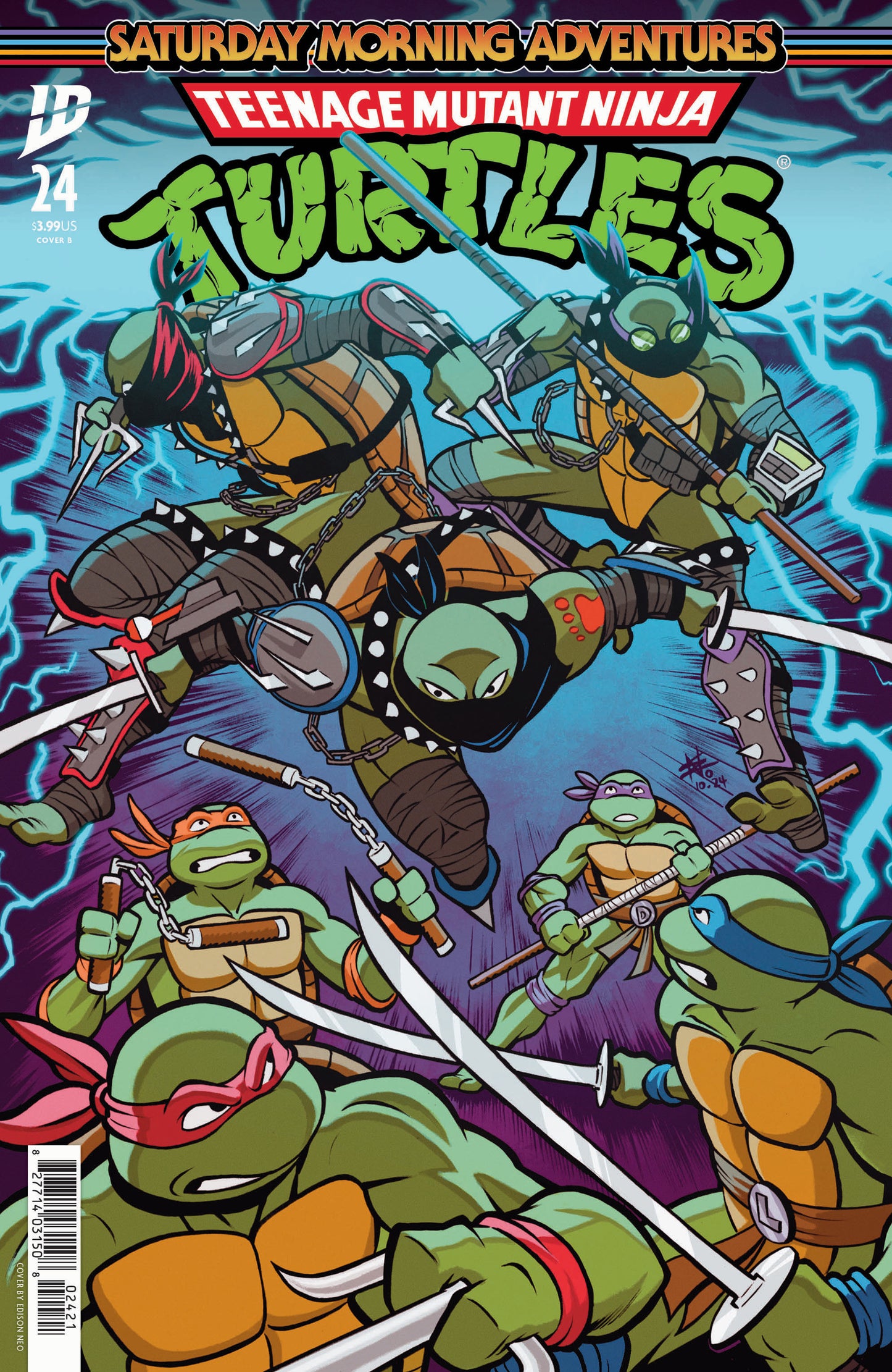 Teenage Mutant Ninja Turtles: Saturday Morning Adventures #24 Variant B (Neo) - Release Date: 04/23/2025