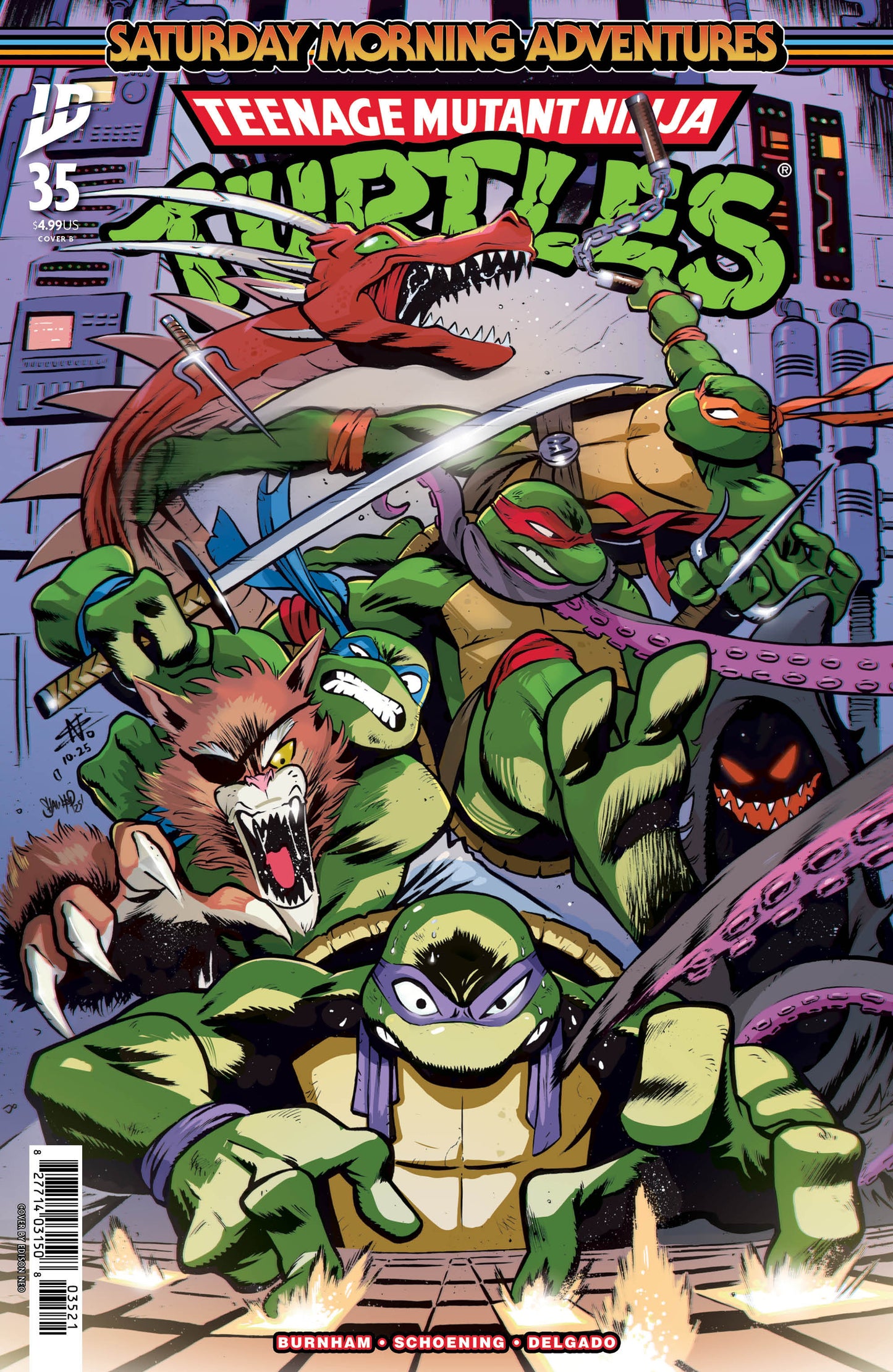 Teenage Mutant Ninja Turtles: Saturday Morning Adventures #35 Variant B (Neo) ISBN: 82771403150803521 - FOC DATE: 2/16/26 - Release Date: 3/25/26