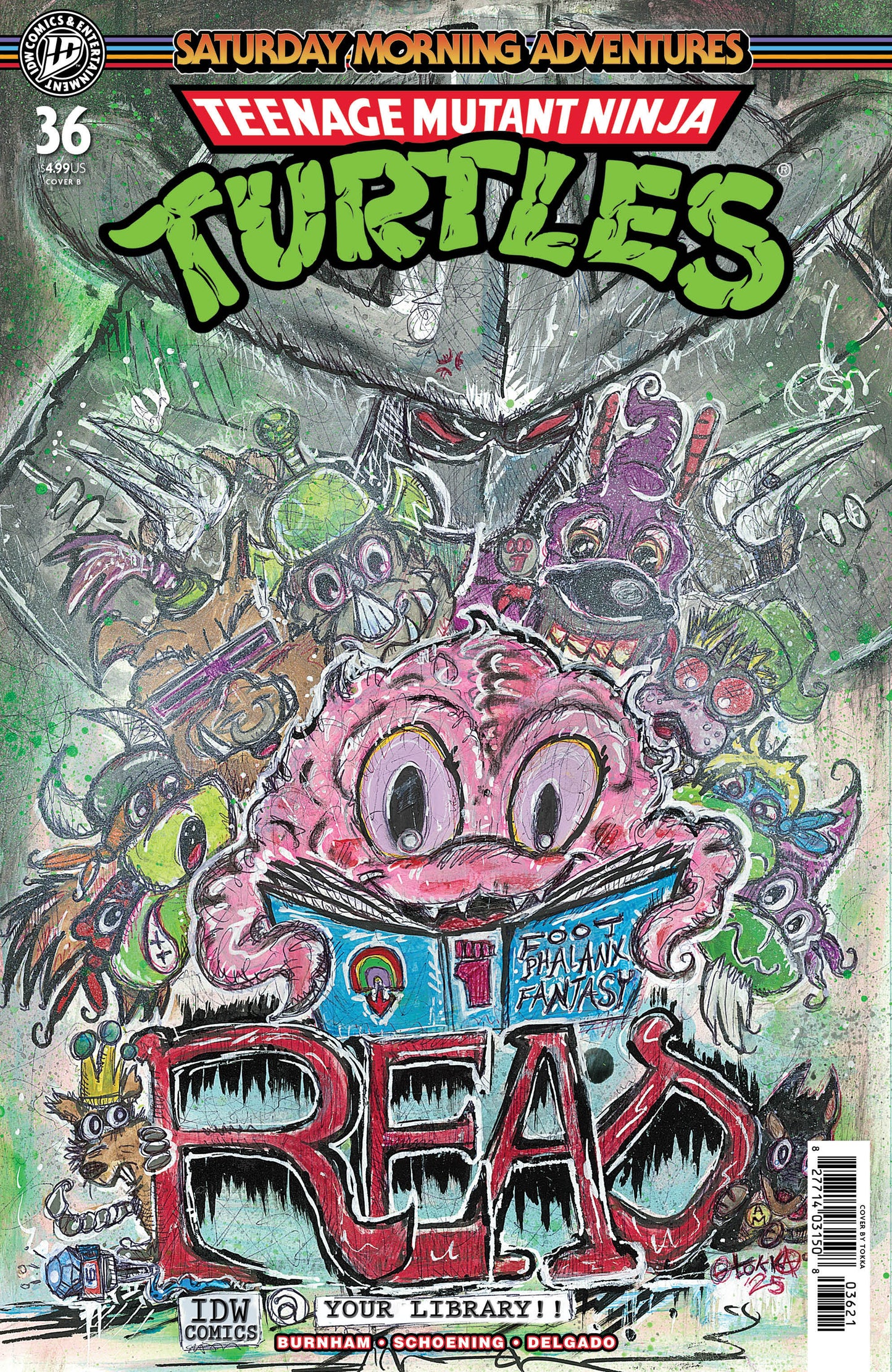 Teenage Mutant Ninja Turtles: Saturday Morning Adventures #36 Variant B (tOkKa) ISBN: 82771403150803621 - FOC DATE: 3/15/26 - Release Date: 4/22/26
