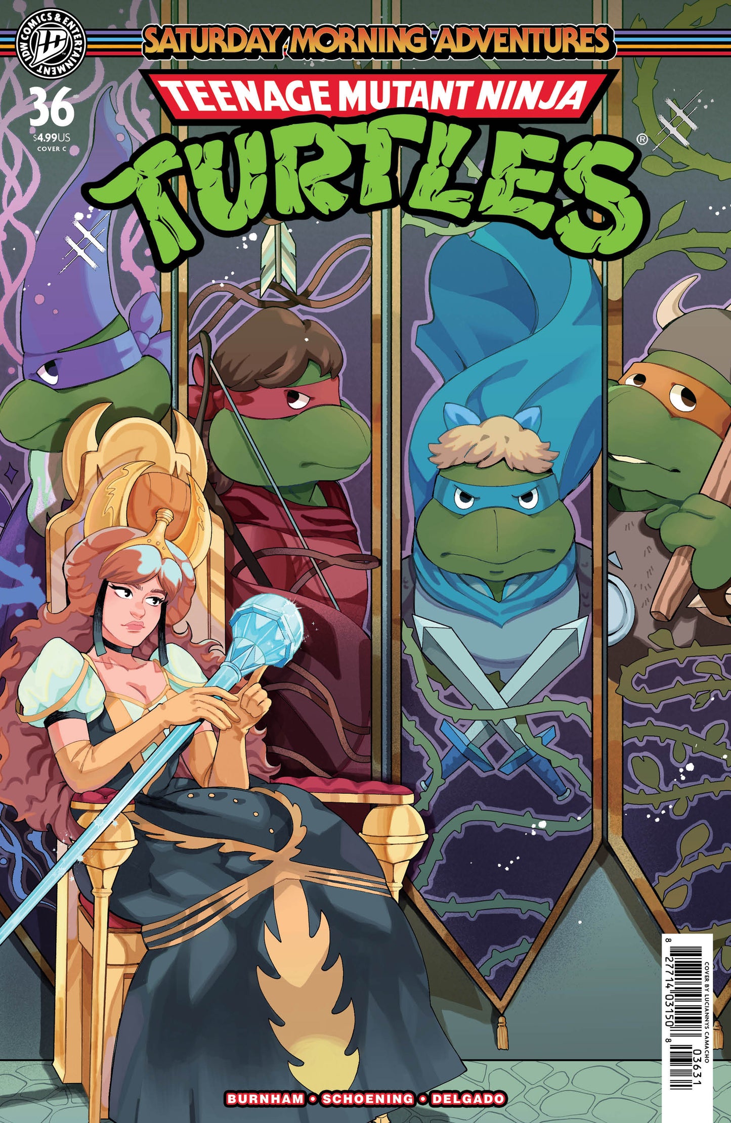 Teenage Mutant Ninja Turtles: Saturday Morning Adventures #36 Variant C (Camacho) ISBN: 82771403150803631 - FOC DATE: 3/15/26 - Release Date: 4/22/26
