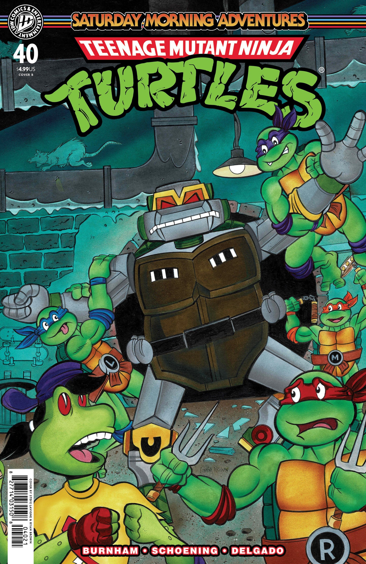 Teenage Mutant Ninja Turtles: Saturday Morning Adventures #40 Variant B (Lavigne) ISBN: 82771403150804021 - FOC DATE: 7/19/26 - Release Date: 8/26/26