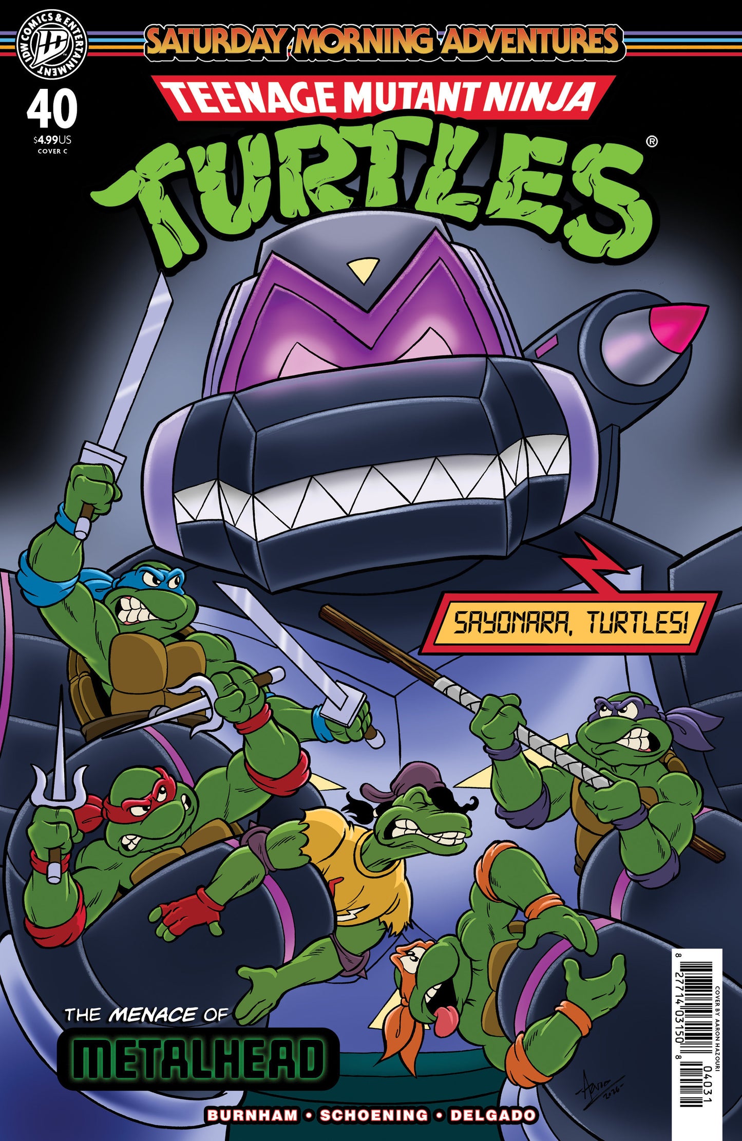Teenage Mutant Ninja Turtles: Saturday Morning Adventures #40 Variant C (Hazouri) ISBN: 82771403150804031 - FOC DATE: 7/19/26 - Release Date: 8/26/26