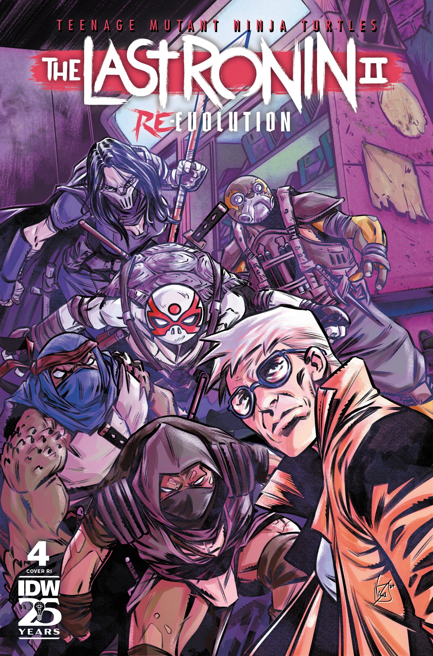 1:50 Teenage Mutant Ninja Turtles: The Last Ronin II—Re-Evolution #4 Variant RI (50) (Federici) - Release Date: 1/8/25
