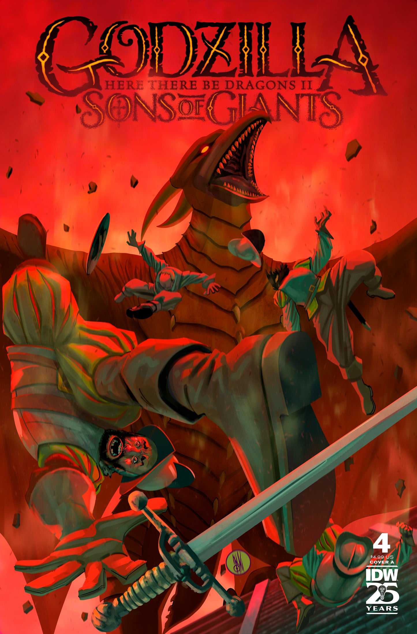Godzilla: Here There Be Dragons II—Sons of Giants #4 Cover A (Miranda) - Release Date: 10/9/24