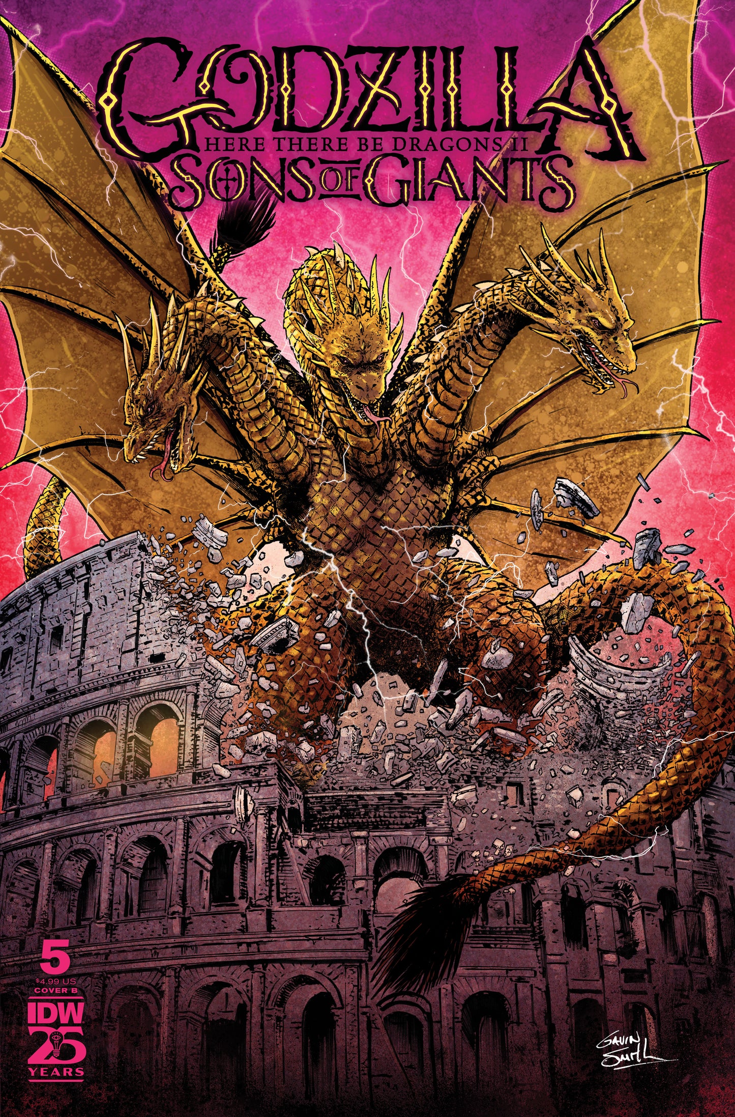 Godzilla: Here There Be Dragons II—Sons of Giants #5 Variant B (Smith) - Release Date: 11/13/24