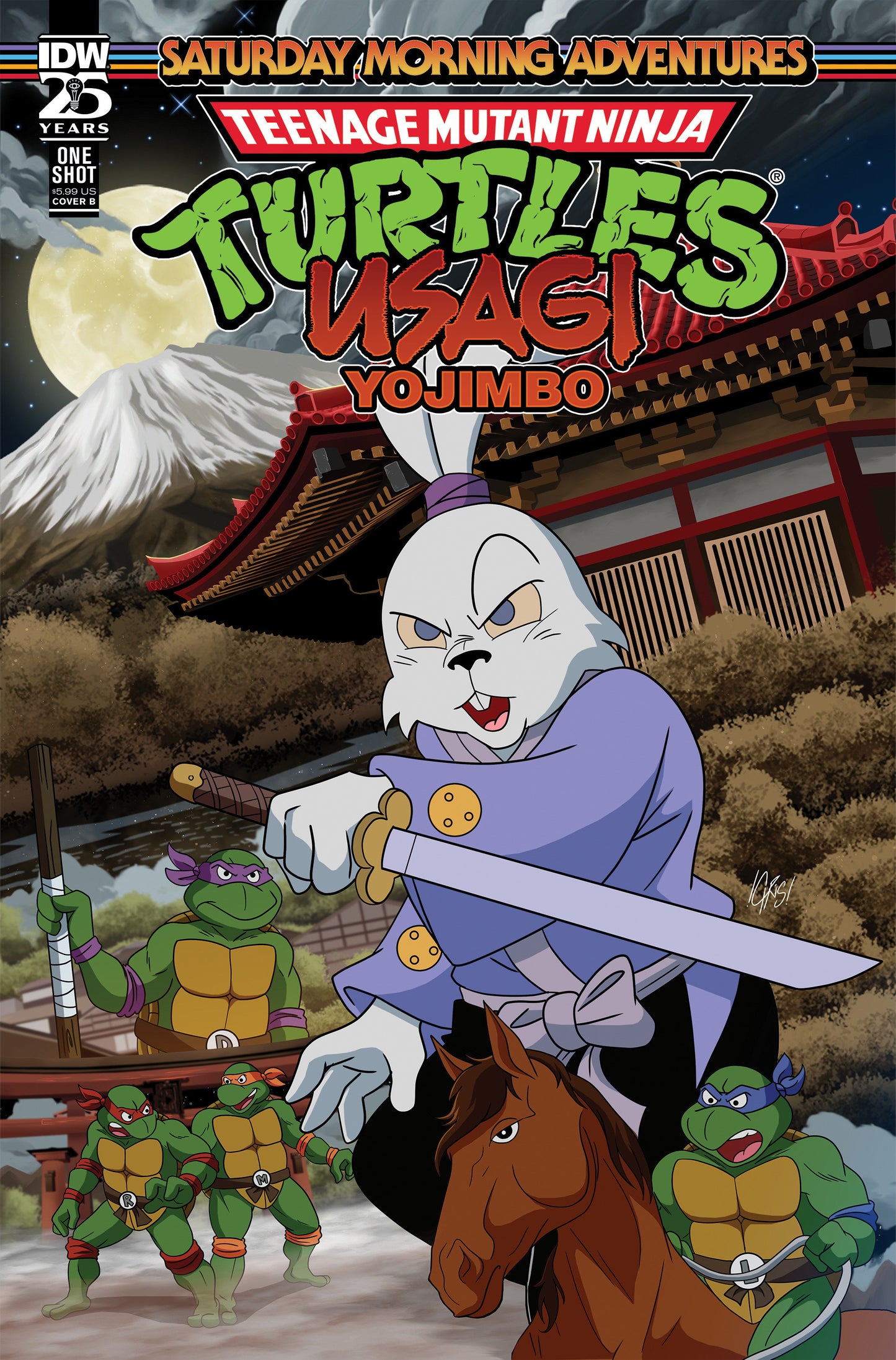 Teenage Mutant Ninja Turtles/Usagi Yojimbo: Saturday Morning Adventures Variant B (Jones) - Release Date: 6/12/24