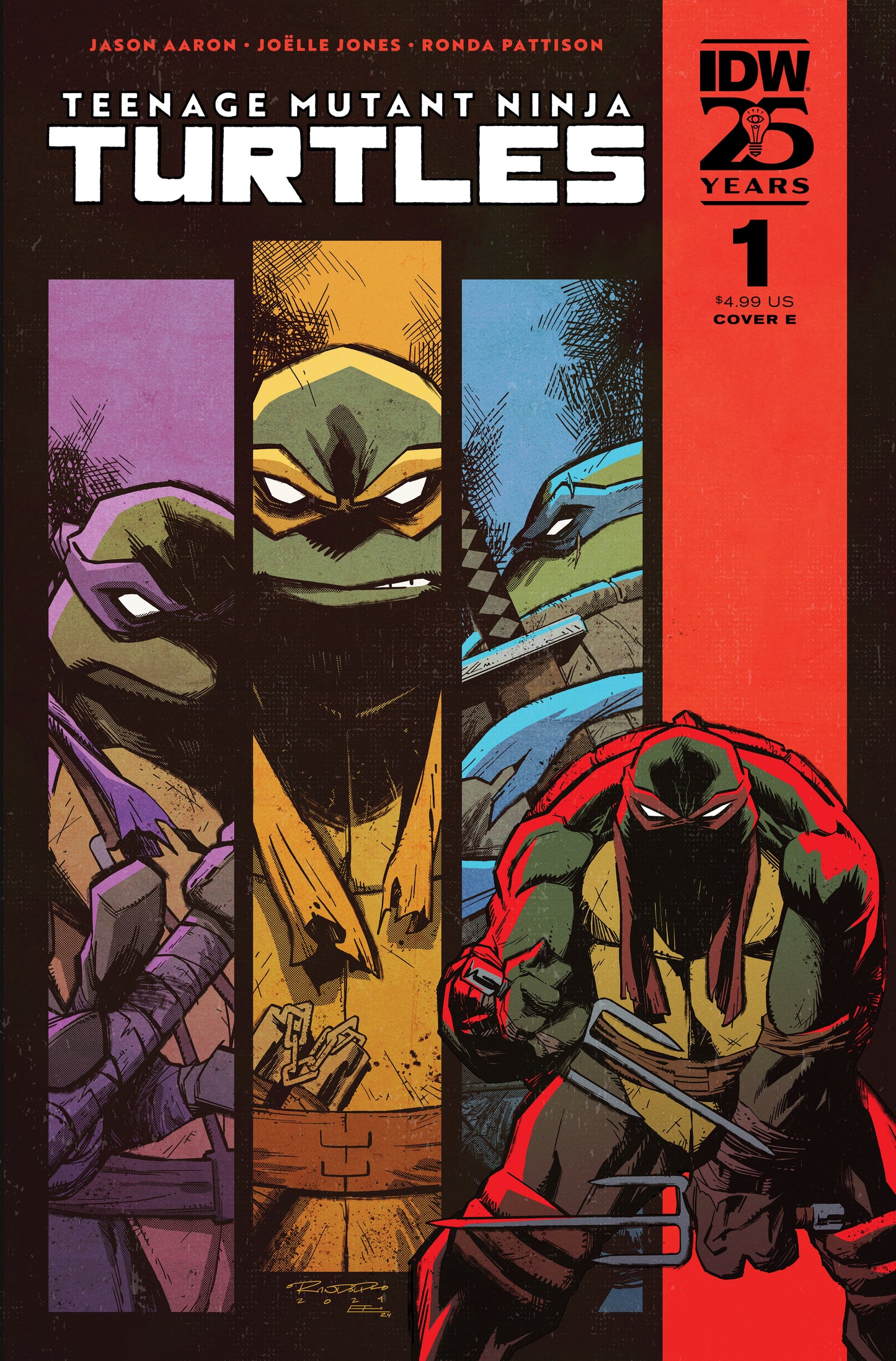 Teenage Mutant Ninja Turtles (2024) #1 Variant E (Randolph) - Release Date: 7/24/24