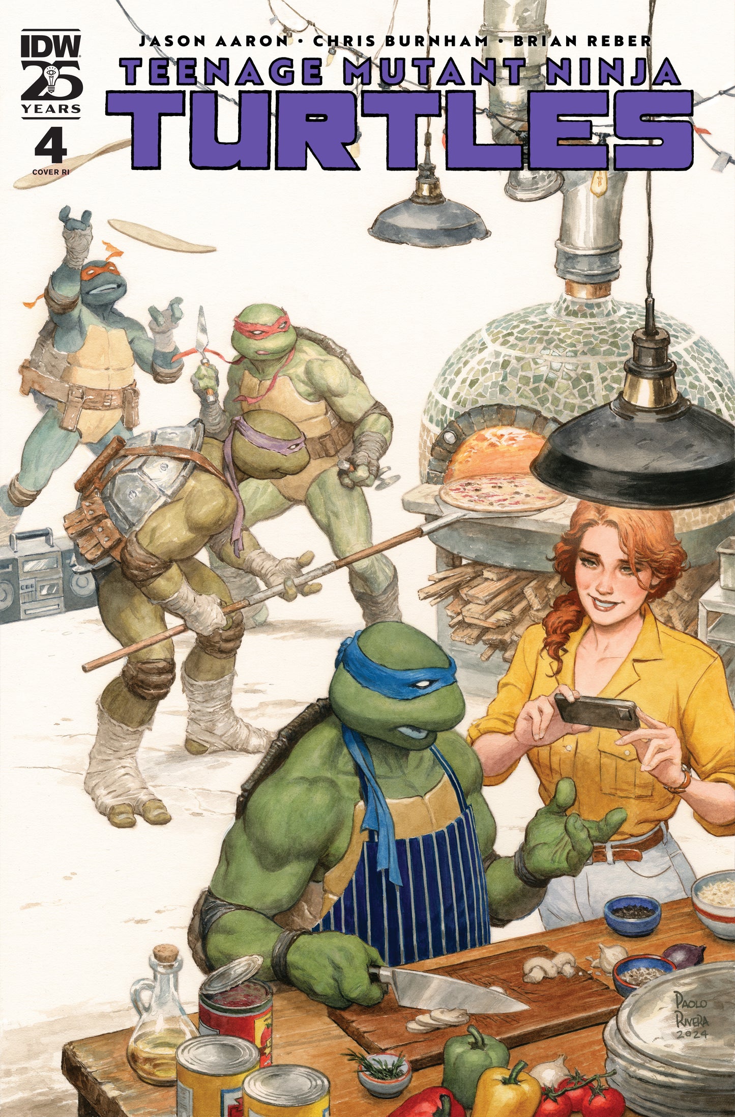 1:100 Teenage Mutant Ninja Turtles (2024) #4 Variant RI (100) (Rivera) - Release Date: 11/27/24