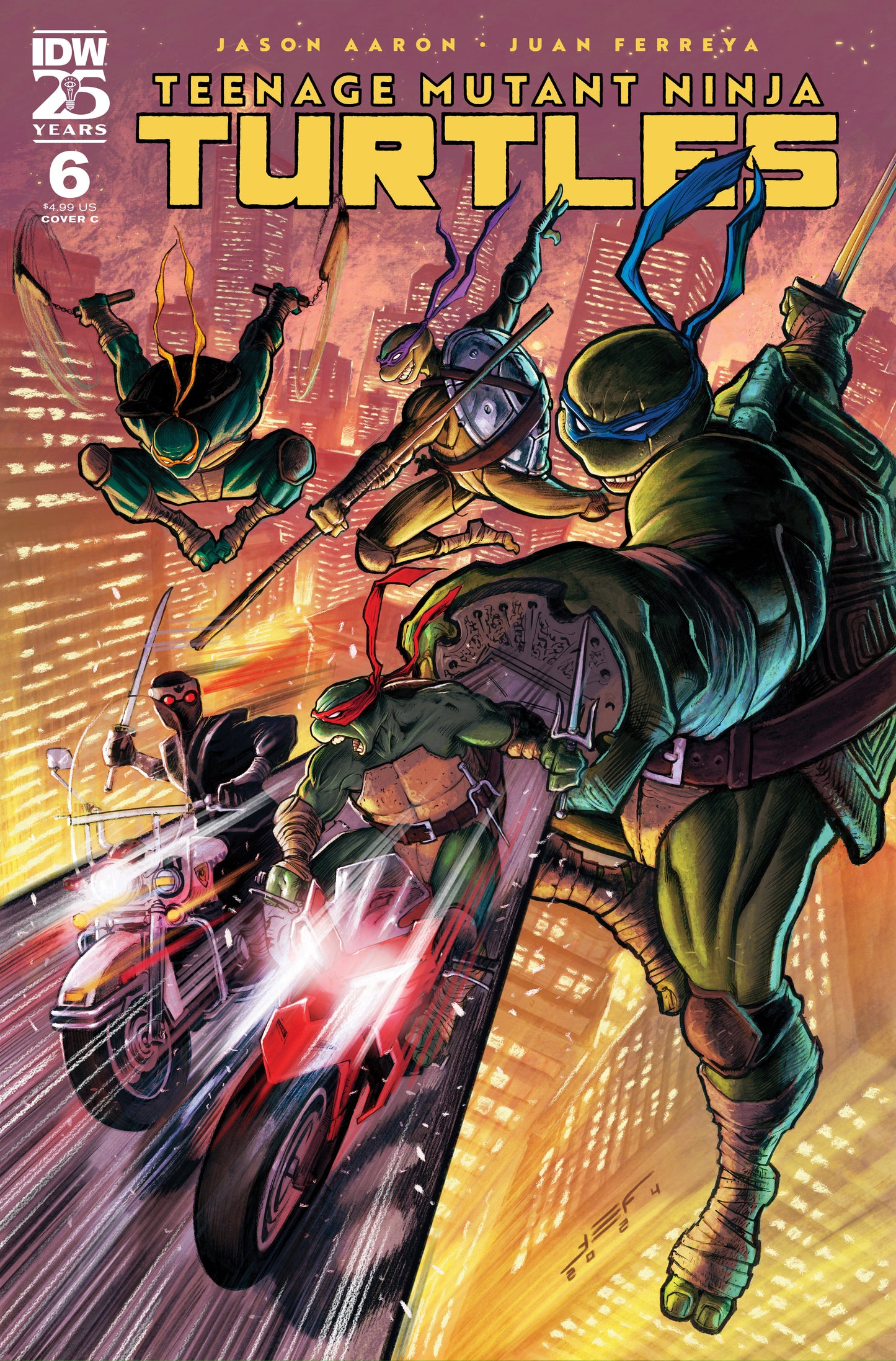 Teenage Mutant Ninja Turtles #6 Variant C (Ferreyra) - Release Date: 1/29/25