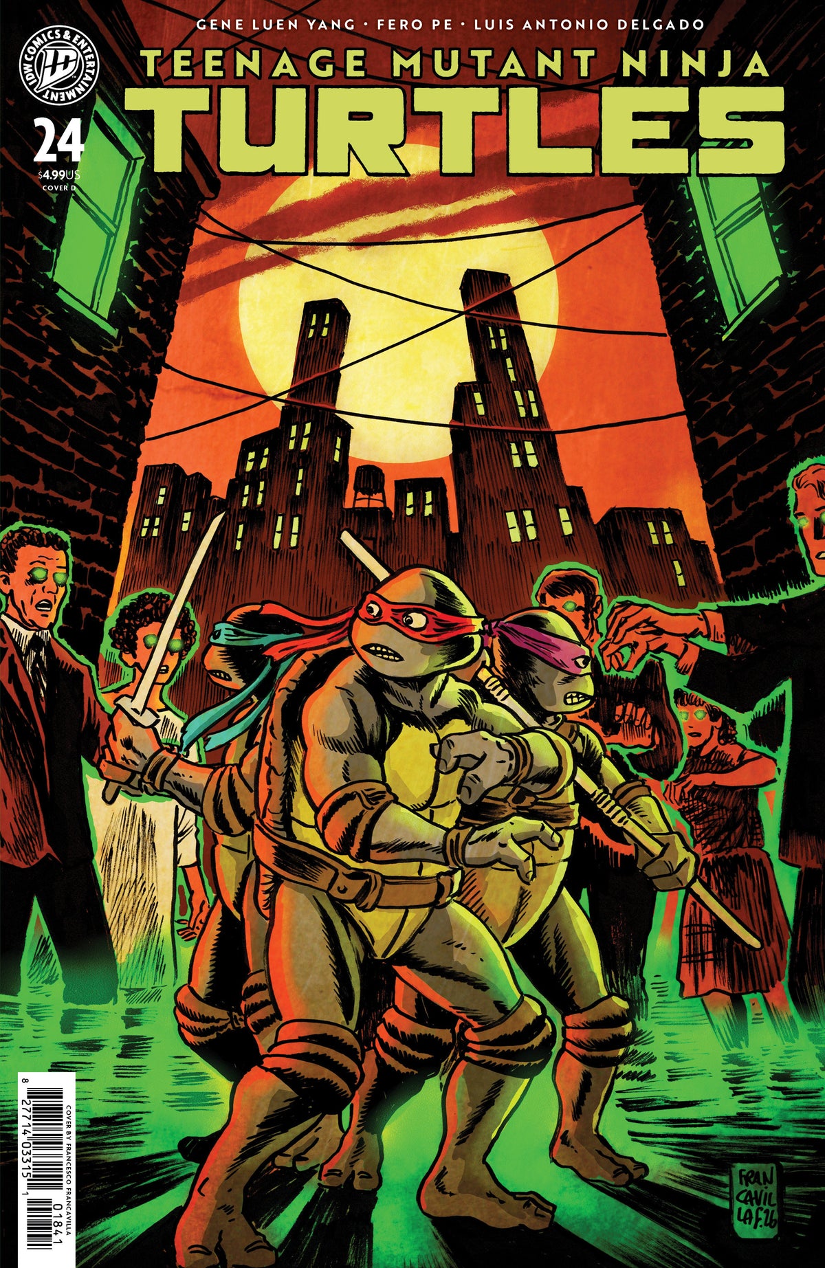 Teenage Mutant Ninja Turtles #24 Variant D (Francavilla) ISBN: 82771403315102441 - FOC DATE: 10/4/26 - Release Date: 11/11/26