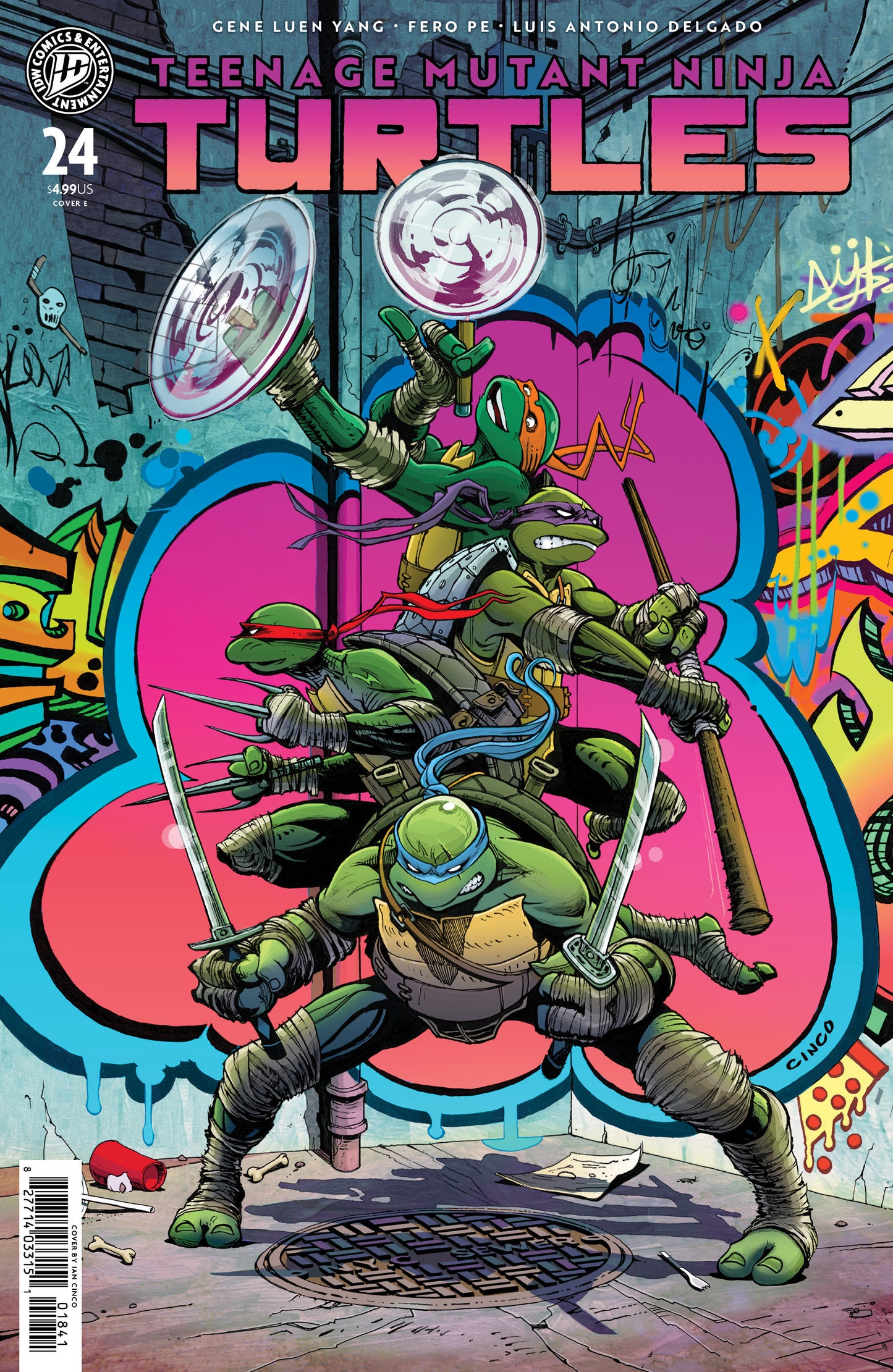 Teenage Mutant Ninja Turtles #24 Variant E (Cinco) ISBN: 82771403315102451 - FOC DATE: 10/4/26 - Release Date: 11/11/26